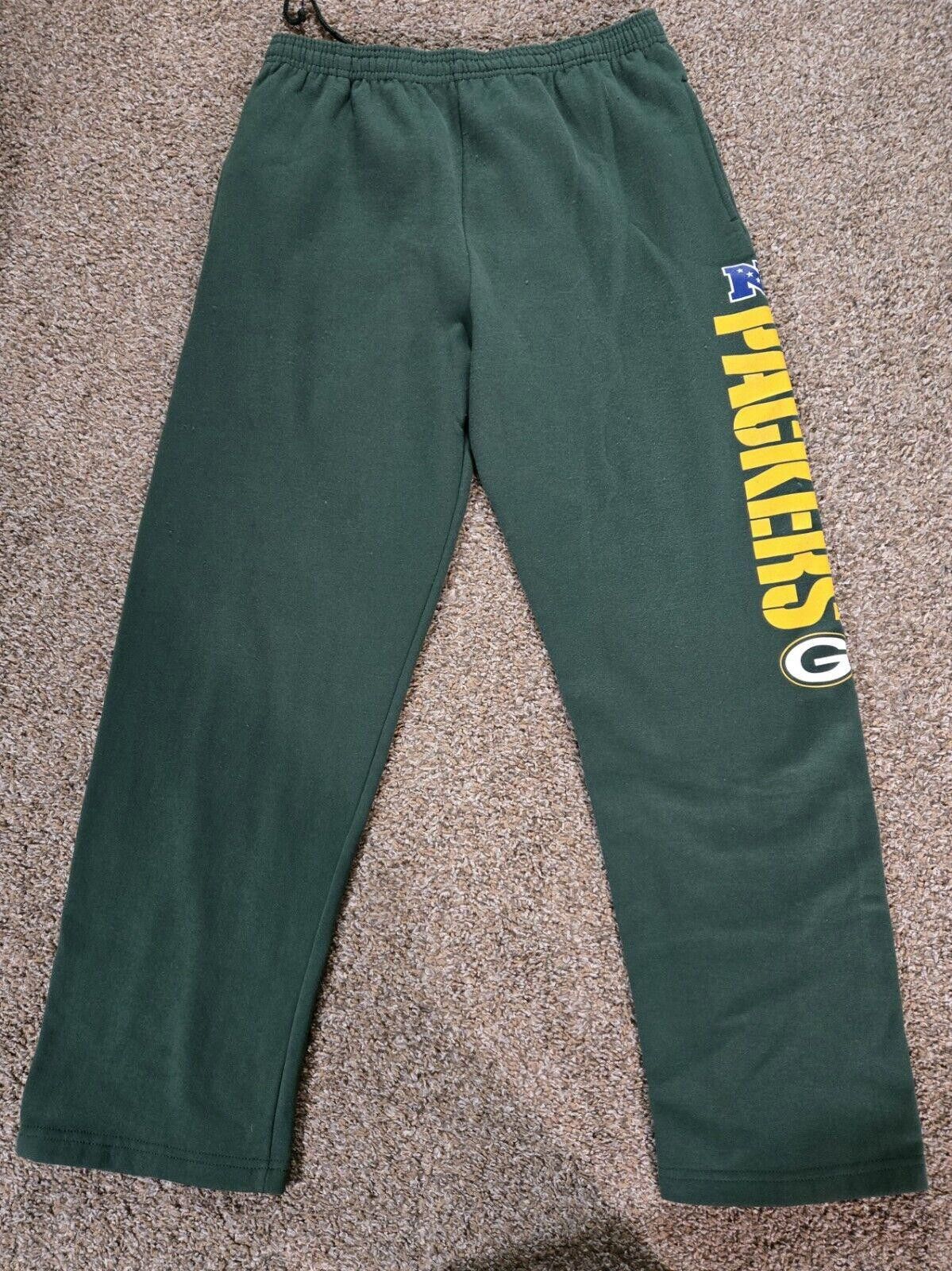 Designer 2010 NFC Green Bay Packers Super Bowl Year Wide Leg Sweats L Size US 34 / EU 50 - 1 Thumbnail