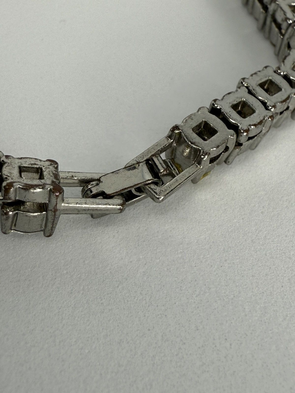 Other Silver bracelet with crystal stones Size ONE SIZE - 3 Thumbnail