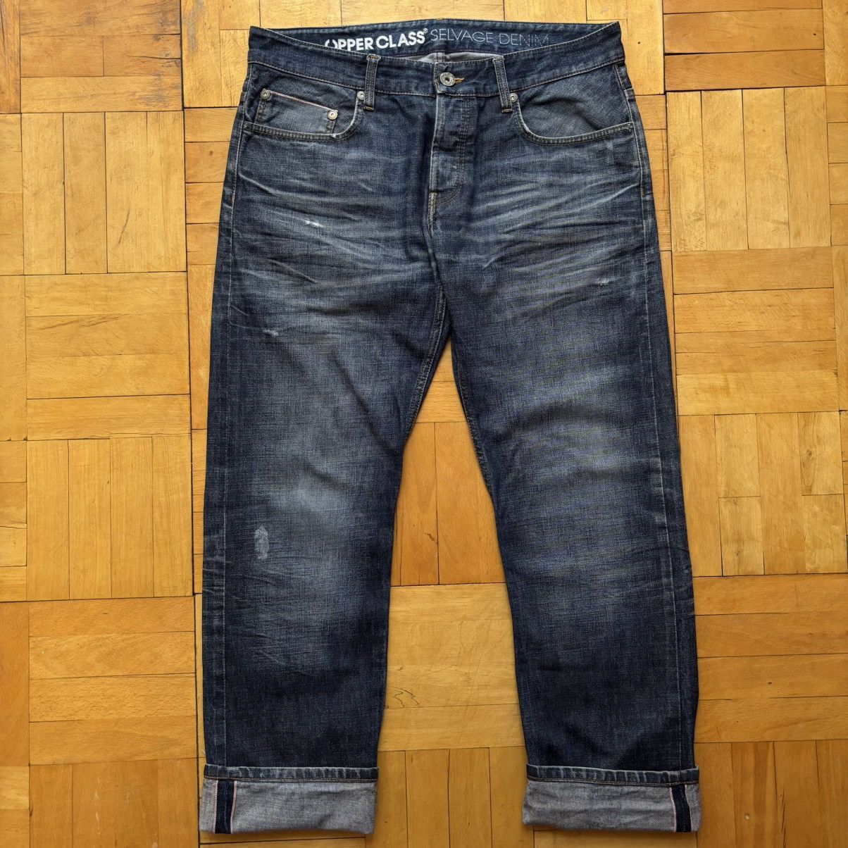 Iron Heart Upper Class Selvage Denim Jeans M-202 Strait Cut Size US 34 / EU 50 - 2 Thumbnail