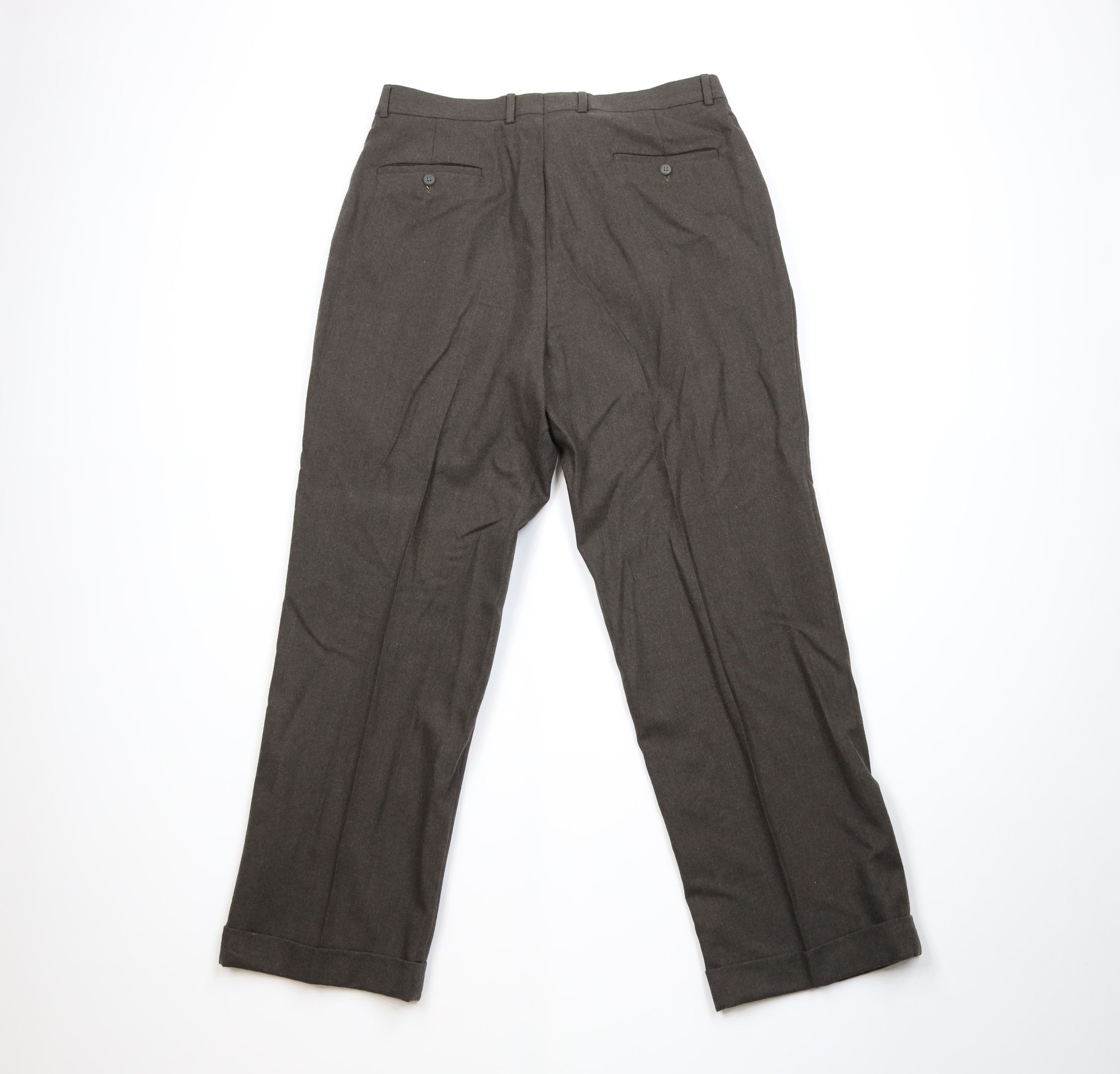 Vintage Vintage 90s Streetwear Heavyweight Wool Wide Leg Chino Pants Size US 36 / EU 52 - 8 Thumbnail