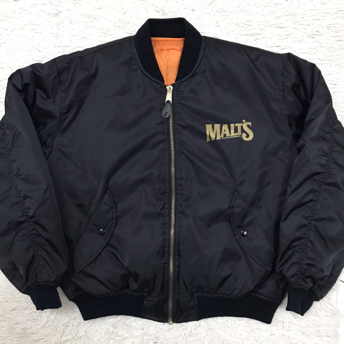 MLB Vintage Malt’s Riversible Bomber Jacket Size US XL / EU 56 / 4 - 8 Thumbnail