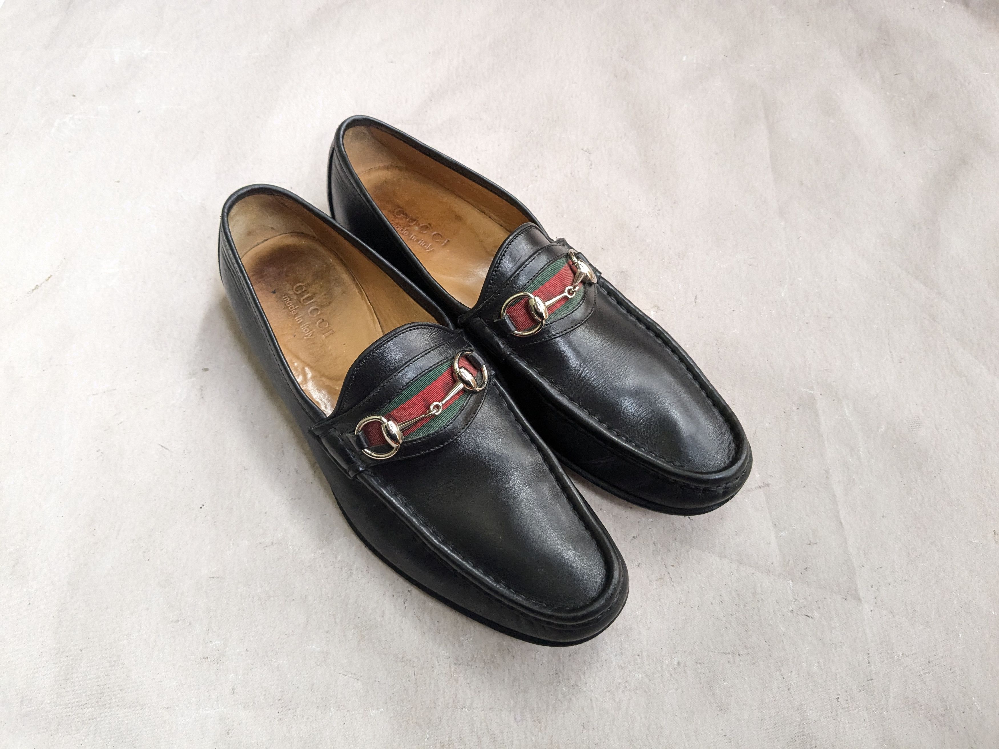 Gucci × Tom Ford × Vintage GUCCI 1996 Horsebit Square Toe Loafers