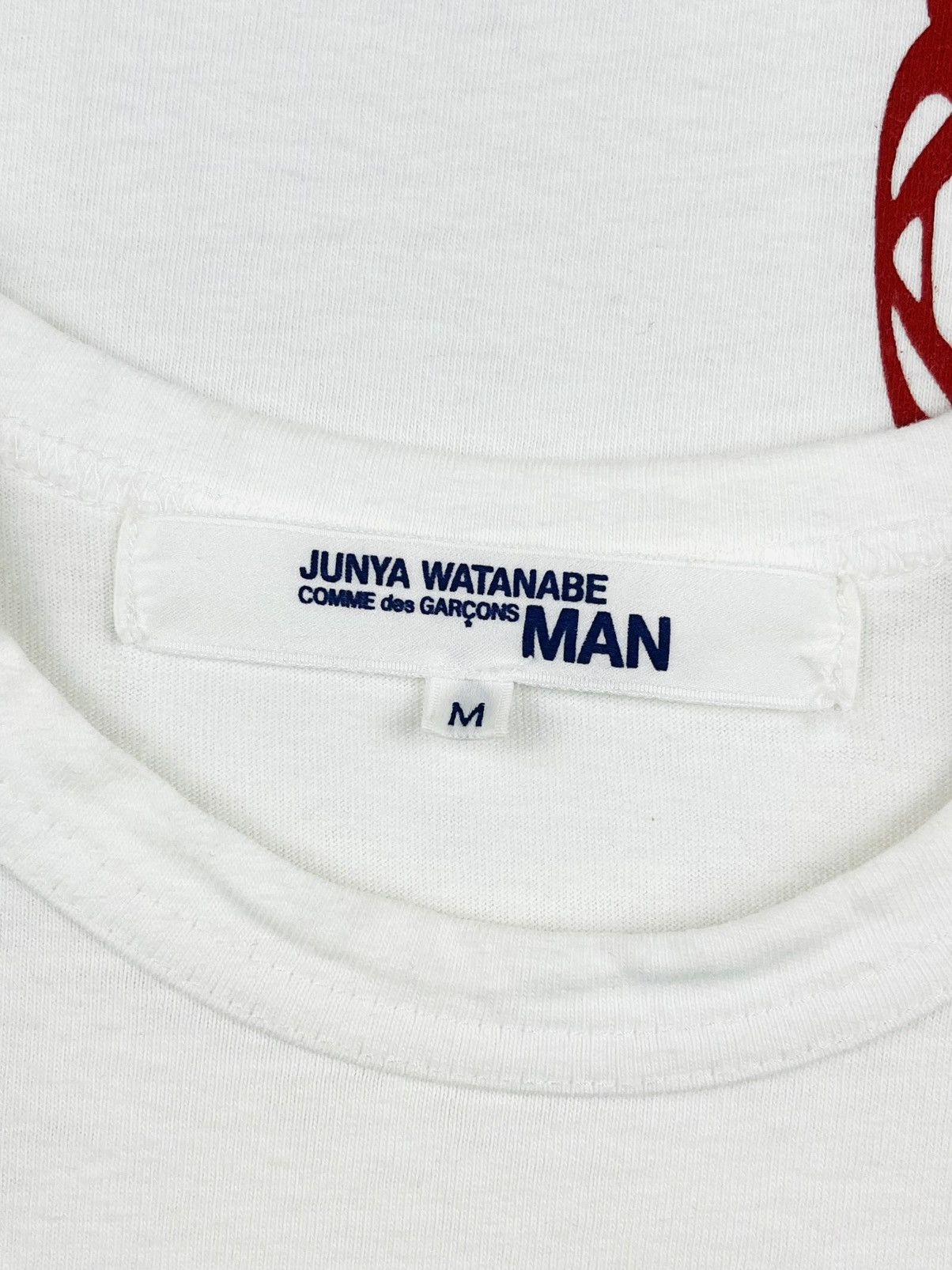 SS04 Junya Watanabe Anarchy Ball Print Tshirt Red