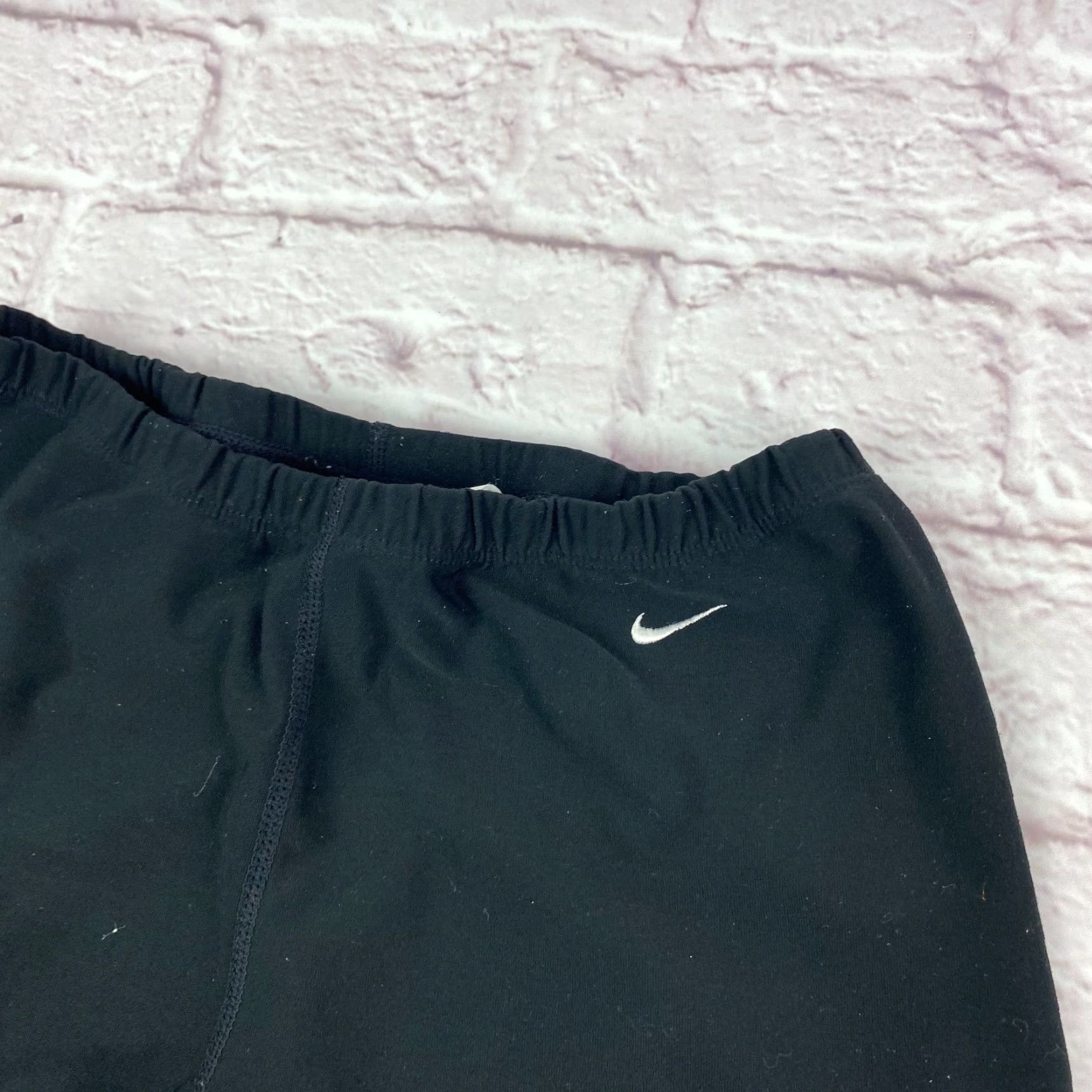 Nike Nike Leggings Teens Junior S Logo Elastic Waist Pull On Yoga Athletic Size 28" / US 6 / IT 42 - 4 Thumbnail