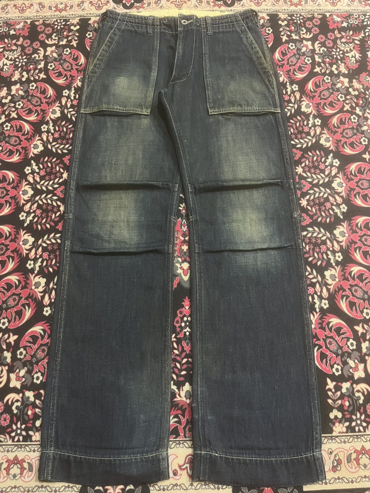 Japanese Brand Vintage Japanese Brand Raw-Tex Fatigue Jeans Pants Size US 30 / EU 46 - 1 Thumbnail