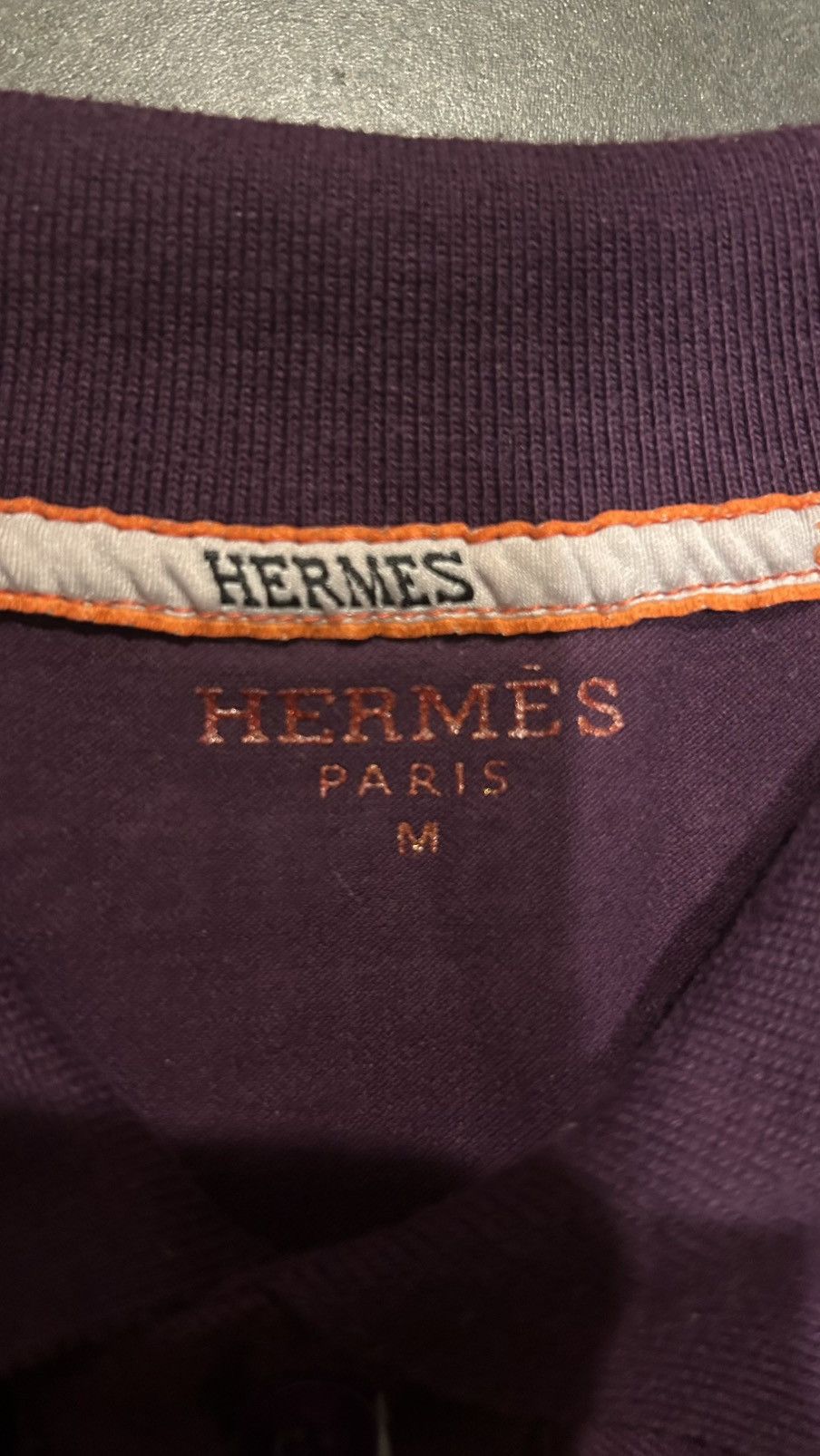 Hermes Hermes purple polo designer Size US M / EU 48-50 / 2 - 3 Thumbnail