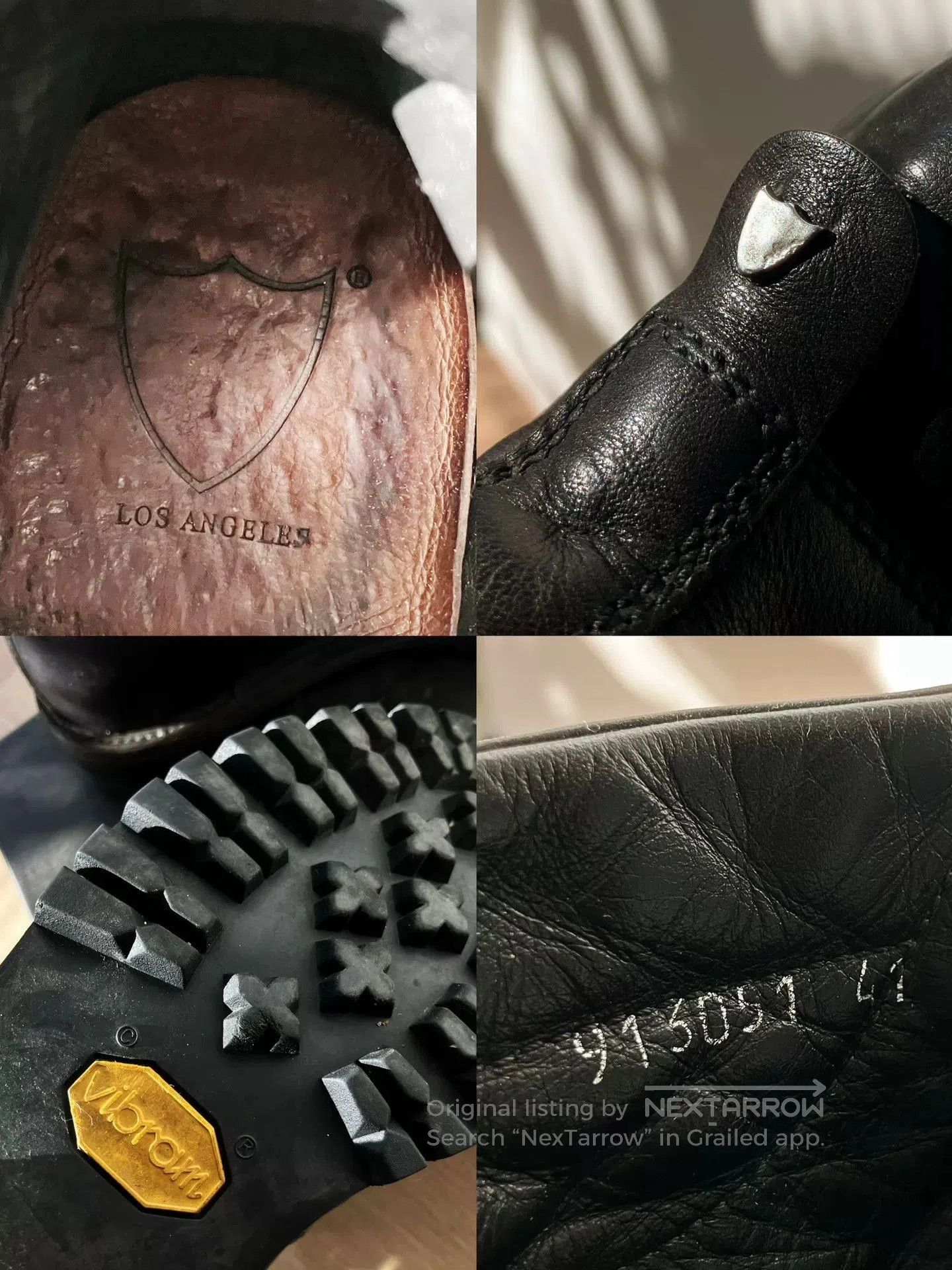 Viberg HTC Vibram Black Leather Boots Size 41. Size US 8 / EU 41 - 5 Thumbnail