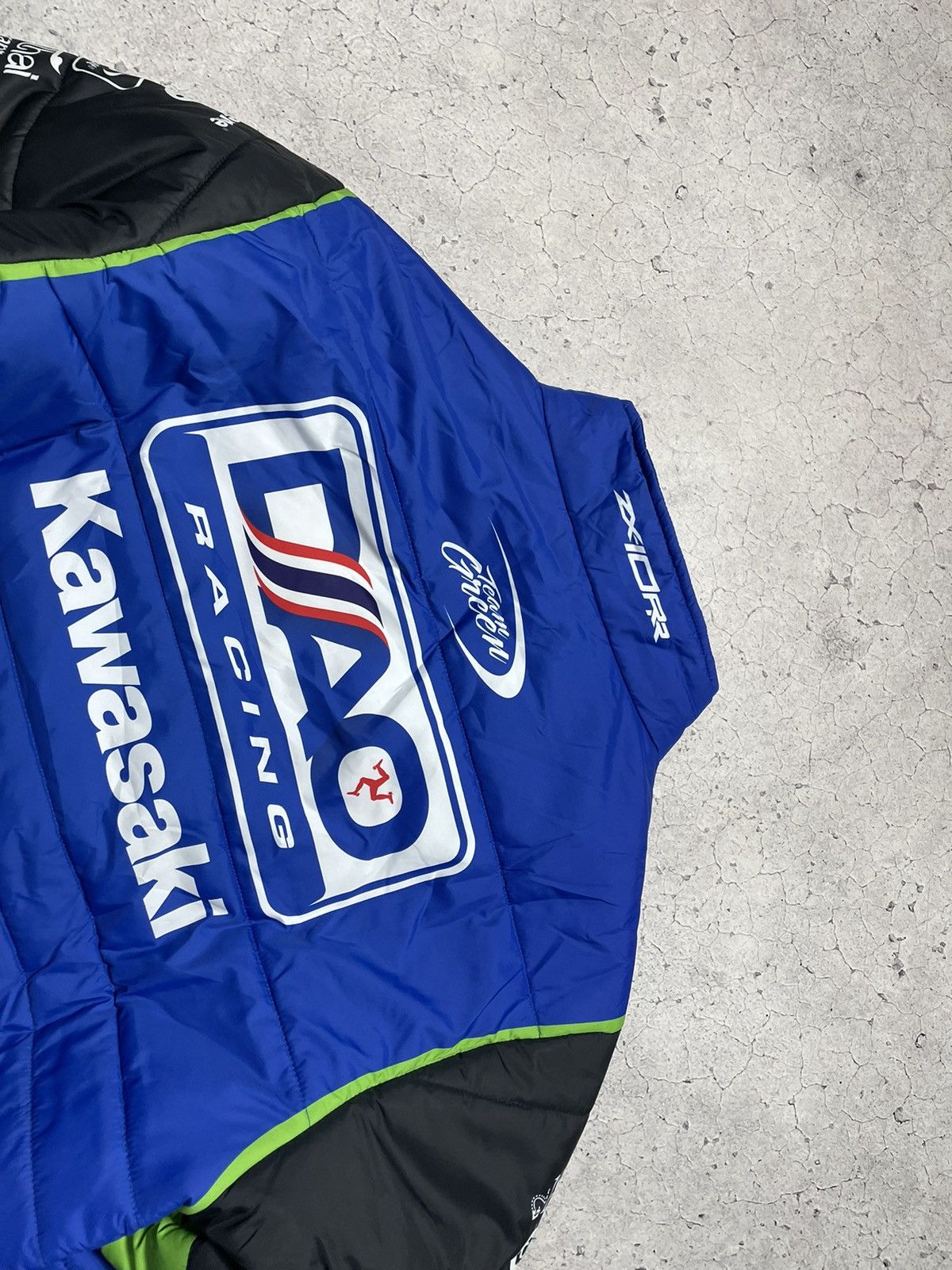 NASCAR New Jacket Kawasaki Racing Big Logo Y2K Rare Size US L / EU 52-54 / 3 - 11 Thumbnail