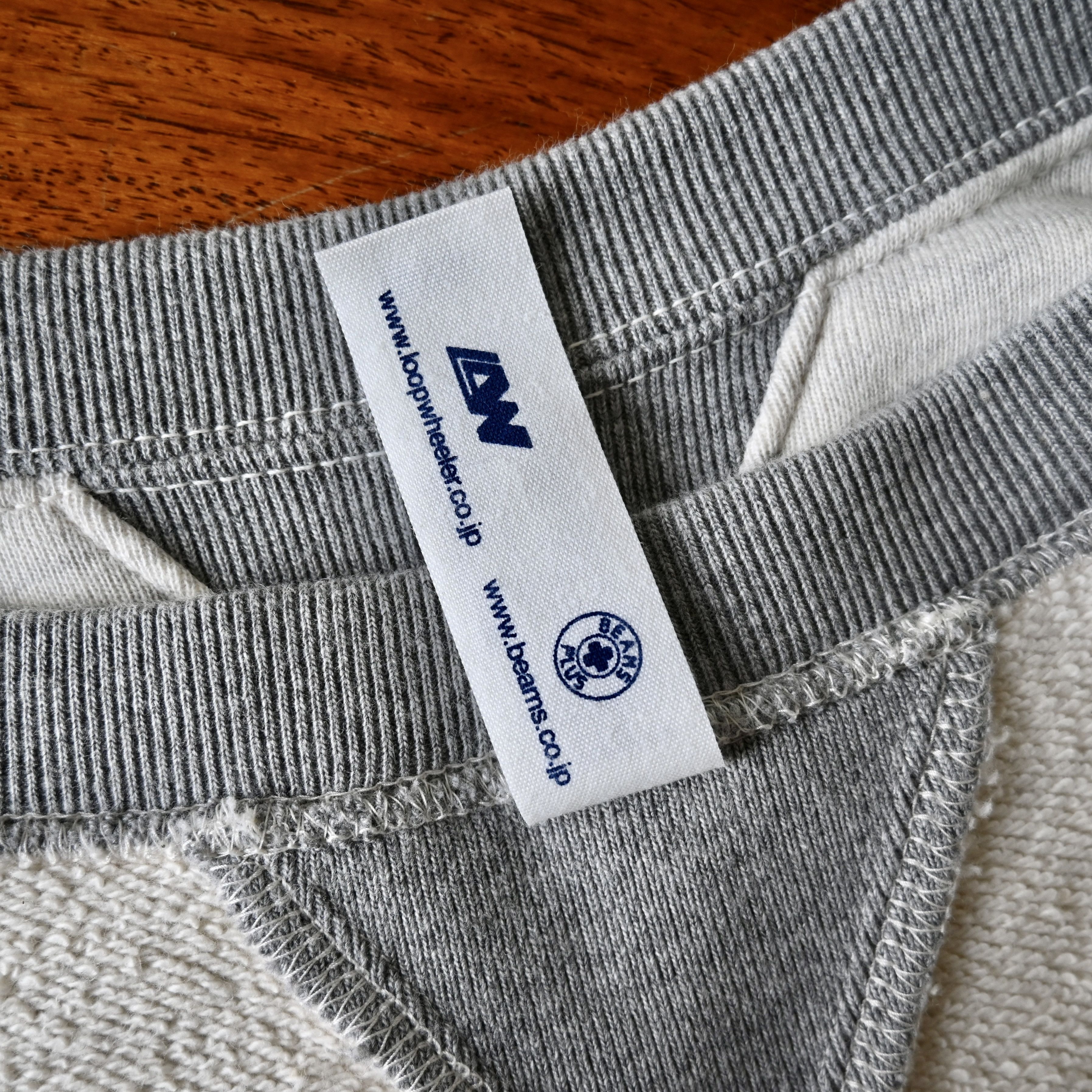Beams Plus × Loopwheeler Loopwheeler for BEAMS Plus two-tone crewneck sweatshirt Size US L / EU 52-54 / 3 - 14 Thumbnail