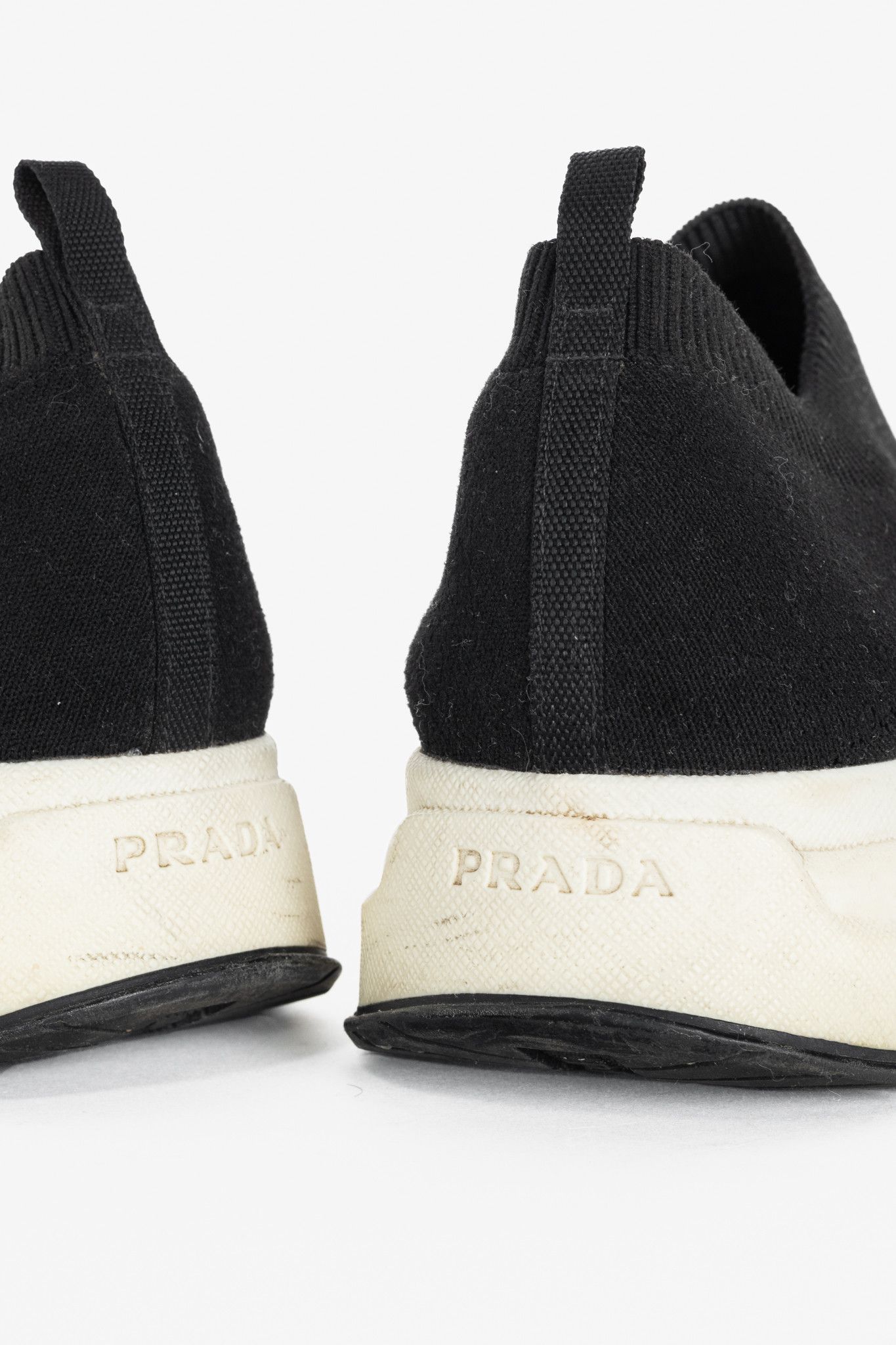 Prada Prada Black Knit Slip-On Sock Sneakers Size US 9.5 / IT 39.5 - 9 Thumbnail