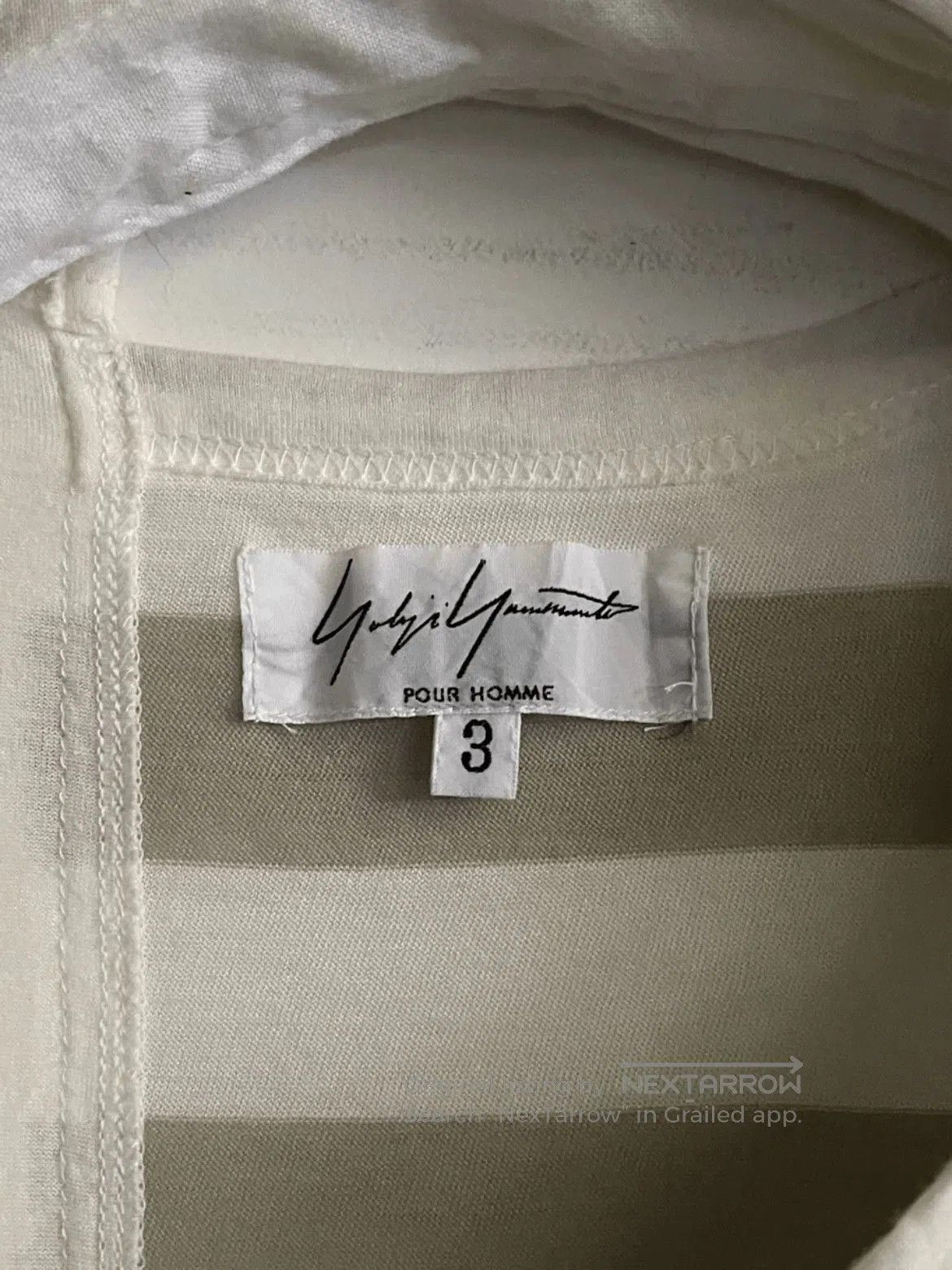 Yohji Yamamoto Sz 3 Yohji Yamamoto Stripe Joint L/S Tee. Size US L / EU 52-54 / 3 - 7 Thumbnail
