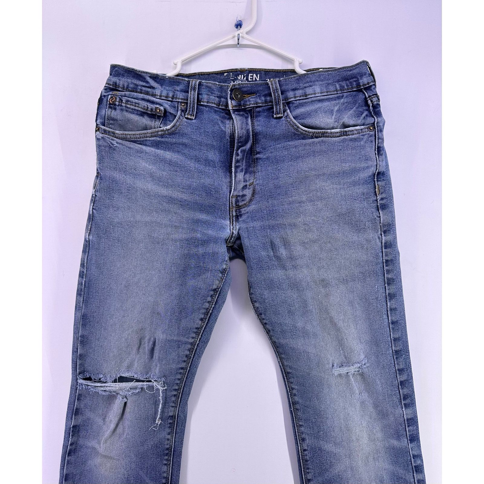 Levi's Blue Ripped Denizen Levi’s 232 Jeans Size 32/34 Size US 32 / EU 48 - 4 Thumbnail