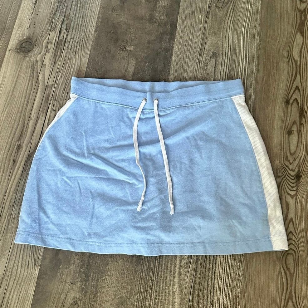 Other blassport light blue white stripe varsity skirt Size 32" / US 10 / IT 46 - 1 Thumbnail