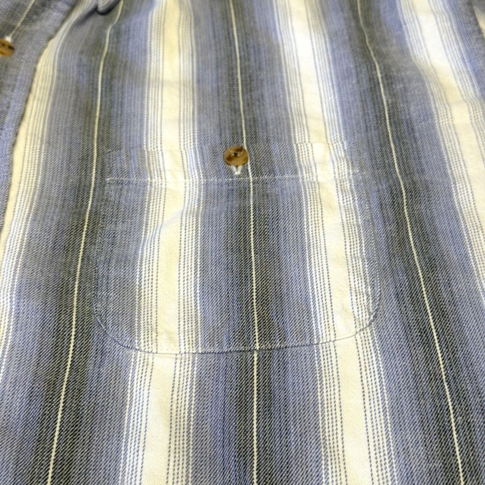 Vintage VINTAGE Greatland Apparel Shirt Mens XLT Blue Striped Flannel Button Down Long Sleeve Size US XL / EU 56 / 4 - 4 Thumbnail