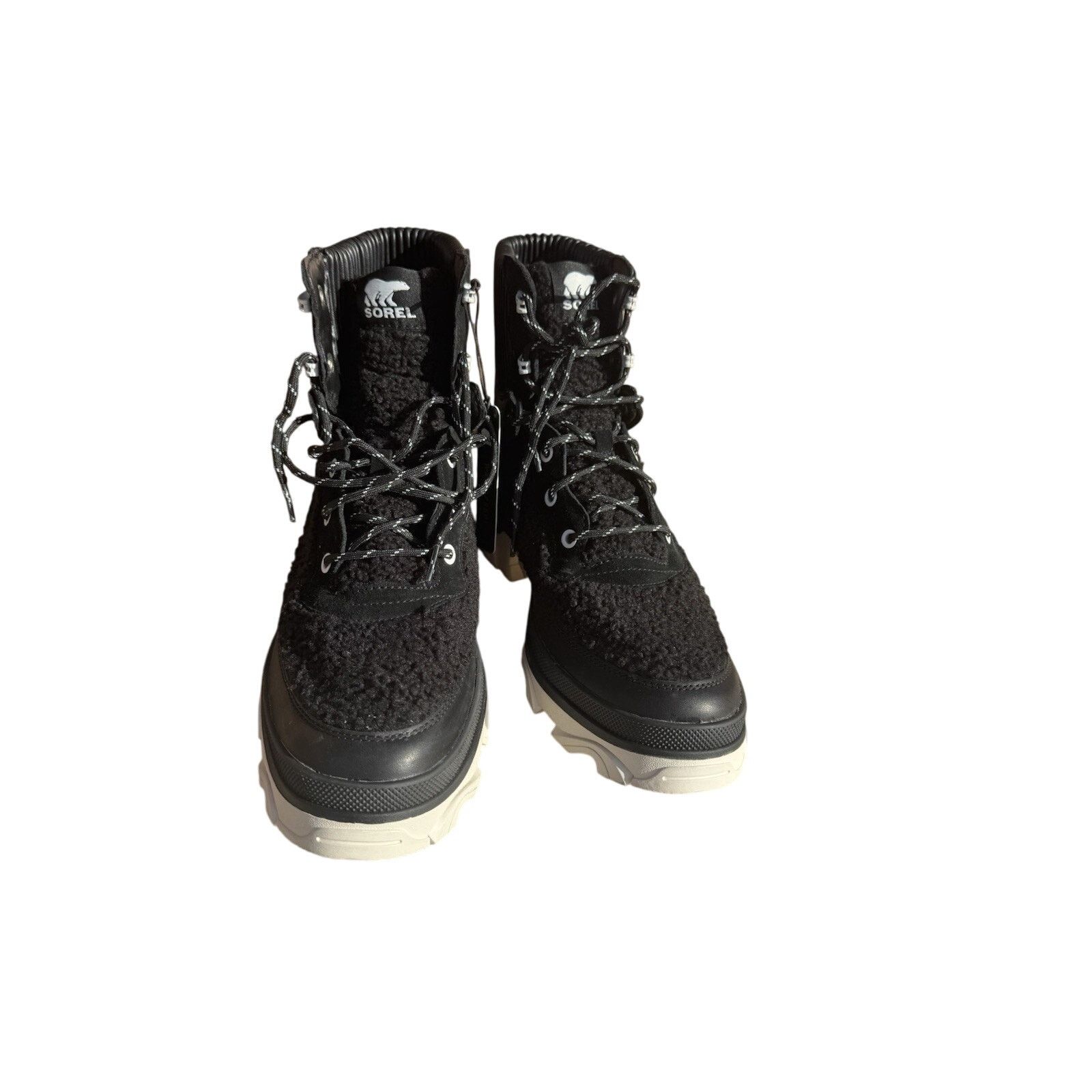 SOREL Sorel Brex Cozy Lace Up Waterproof Boots Black Sea Salt Size US 12 / IT 42 - 2 Thumbnail