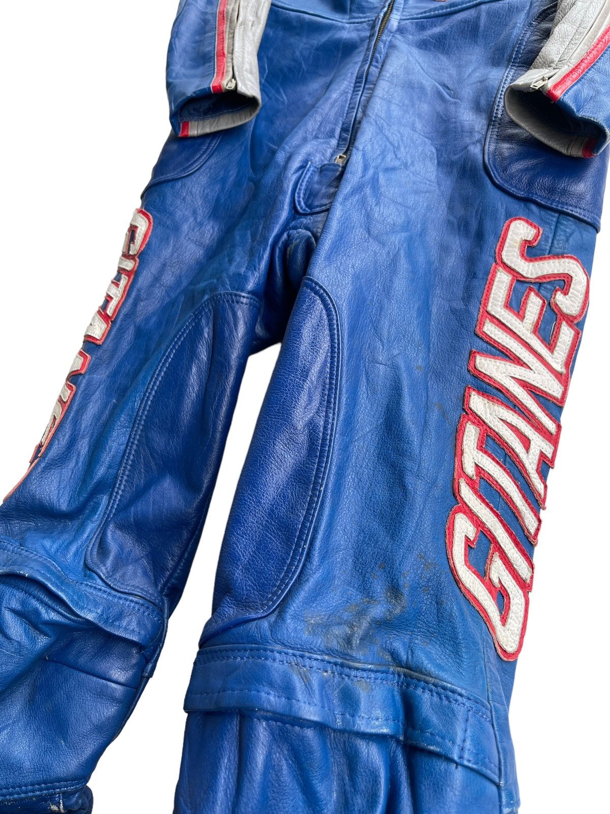 Japanese Brand Vintage 80s Kadoya Leather Racing Suit Size US 28 / EU 44 - 14 Thumbnail
