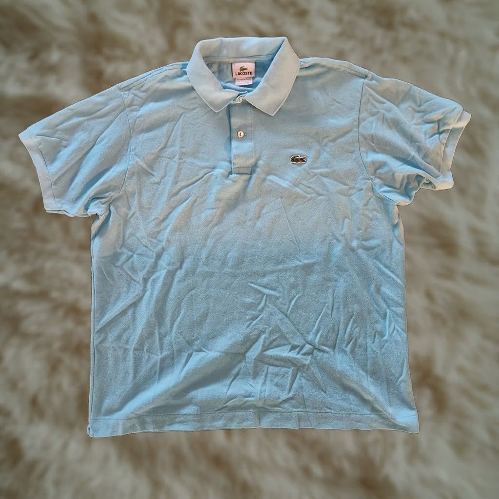 Lacoste Lacoste Polo Shirt Men's Size 7 Light Blue Logo Collar Short Sleeve Regular Size US M / EU 48-50 / 2 - 1 Thumbnail