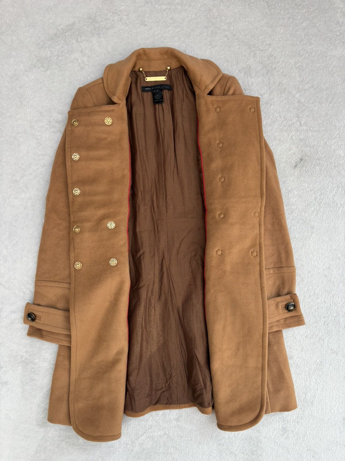 Marc by Marc Jacobs A/W 2004 Marc by Marc Jacobs Napoleon Camel Coat Size S / US 4 / IT 40 - 15 Thumbnail