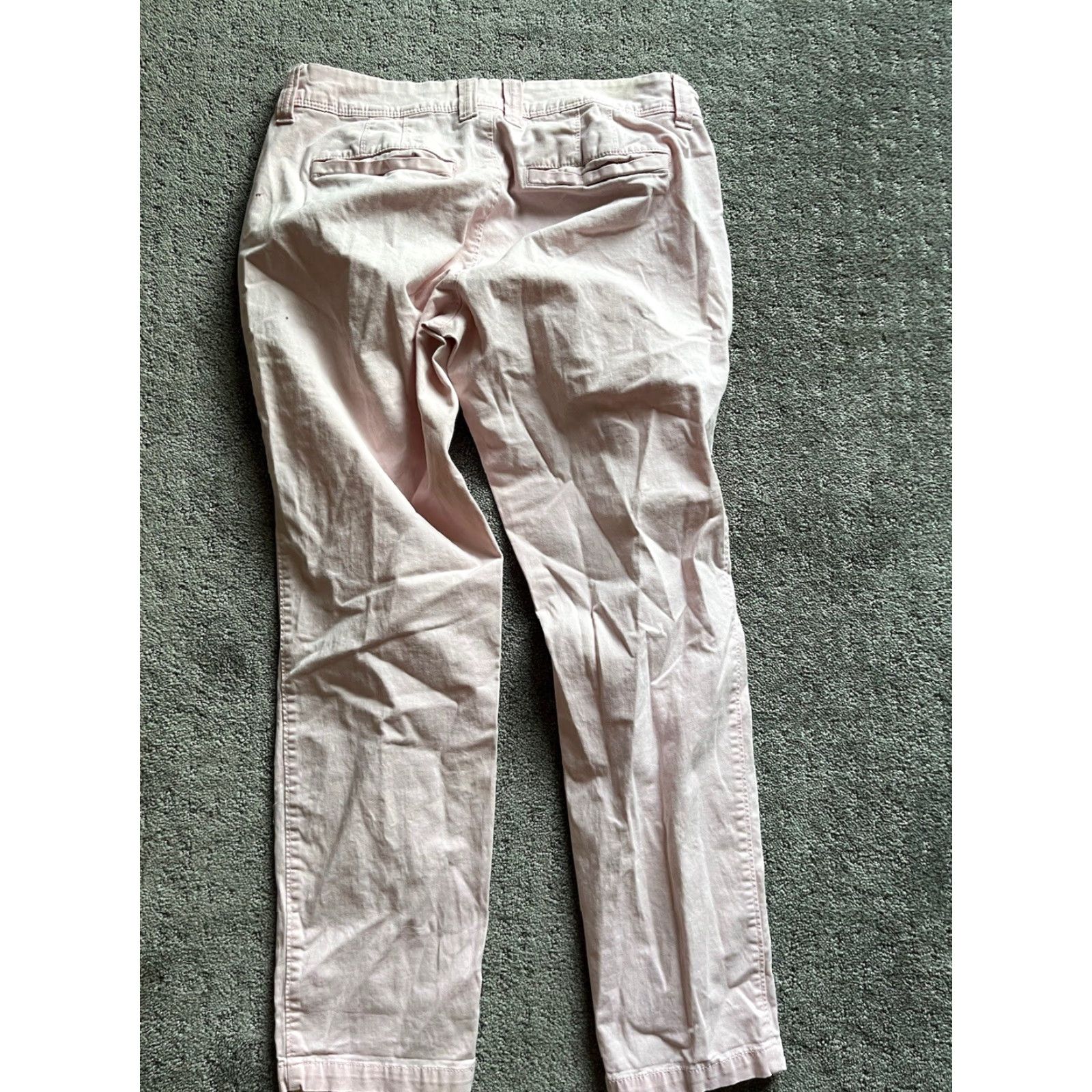 Old Navy VINTAGE Old Navy Women's Pants Chino Mid Rise Straight Leg Khaki Pink Stretch Size 2 Size 26" / US 2 / IT 38 - 3 Thumbnail