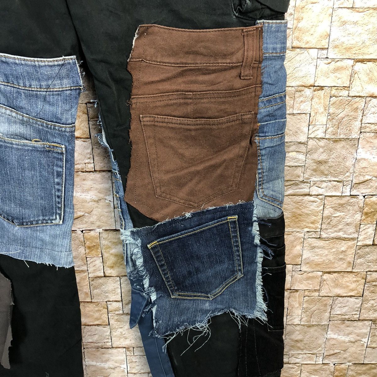 Japanese Brand Navy Produce custom patchwork Cargo Multipocket Pants #A139 Size US 34 / EU 50 - 22 Thumbnail