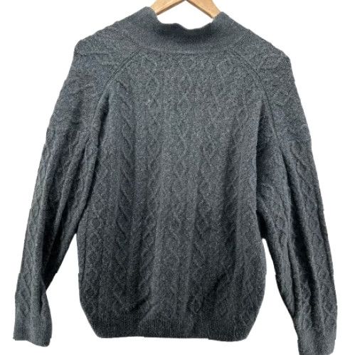 Abercrombie & Fitch Abercrombie & Fitch Pullover Sweater Gray Men's Small Oversized Long Sleeve Shirt Size US S / EU 44-46 / 1 - 2 Thumbnail