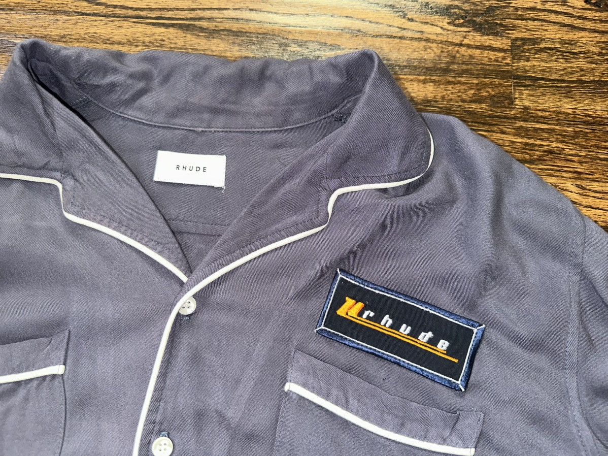Rhude Rhude L/S Button Up Mechanic PJ Night Shirt Gray Size Large Size US L / EU 52-54 / 3 - 5 Thumbnail