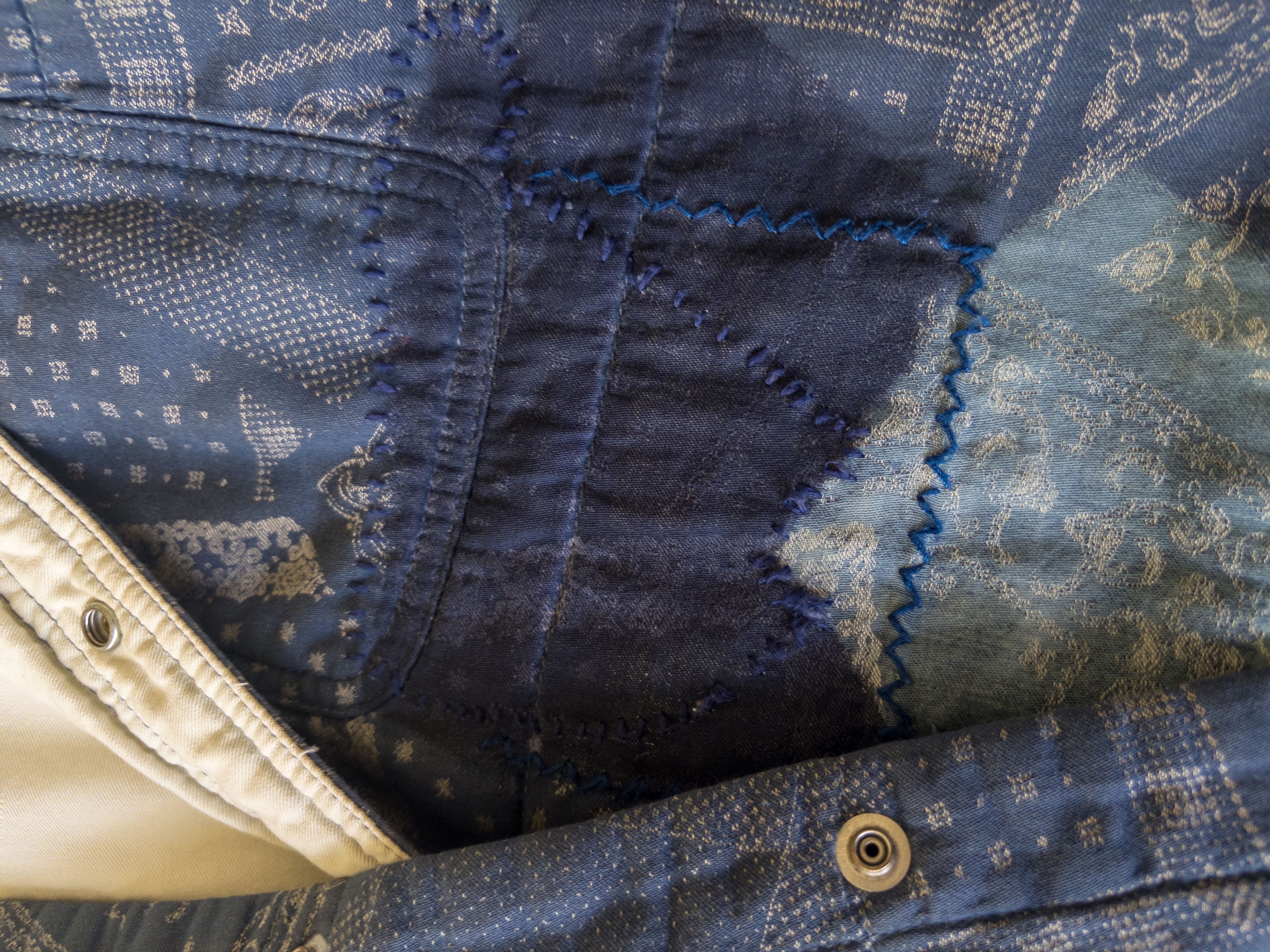 Japanese Brand Soulive bandana patchwork jacket - NO. BLX-0902 Size US M / EU 48-50 / 2 - 7 Thumbnail