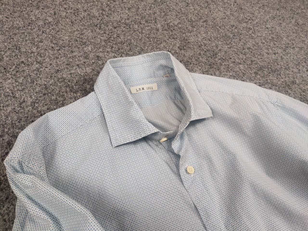 L.B.M. 1911 l.b.m. 1911 Design Light blue button-down long sleeves Shirt Size US M / EU 48-50 / 2 - 9 Thumbnail
