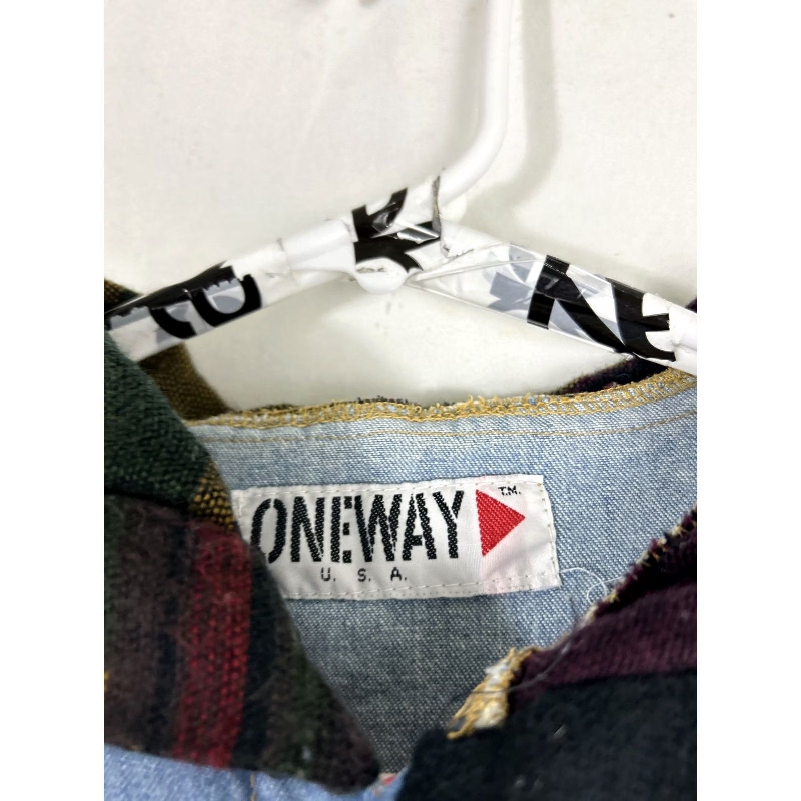 Vintage One Way Vintage Chambray Button-Up Aztec Southwest Accent Shirt Mens L Blue / Aztec Chambray Shirt Mens L Size US L / EU 52-54 / 3 - 7 Thumbnail