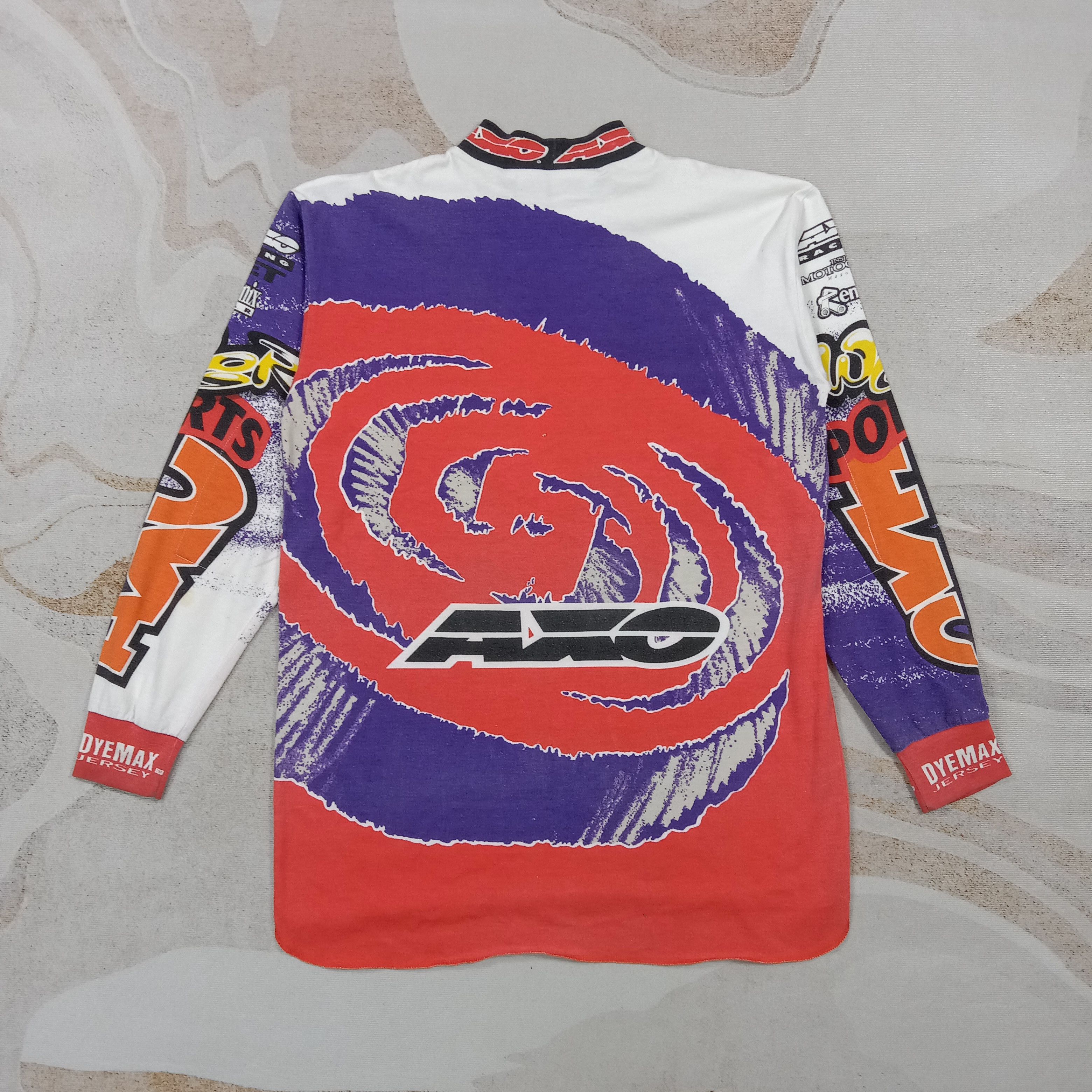 Japanese Brand Axo Power Sports Extreme Racing Dyemax Tshirt C276N78 Size US M / EU 48-50 / 2 - 5 Thumbnail