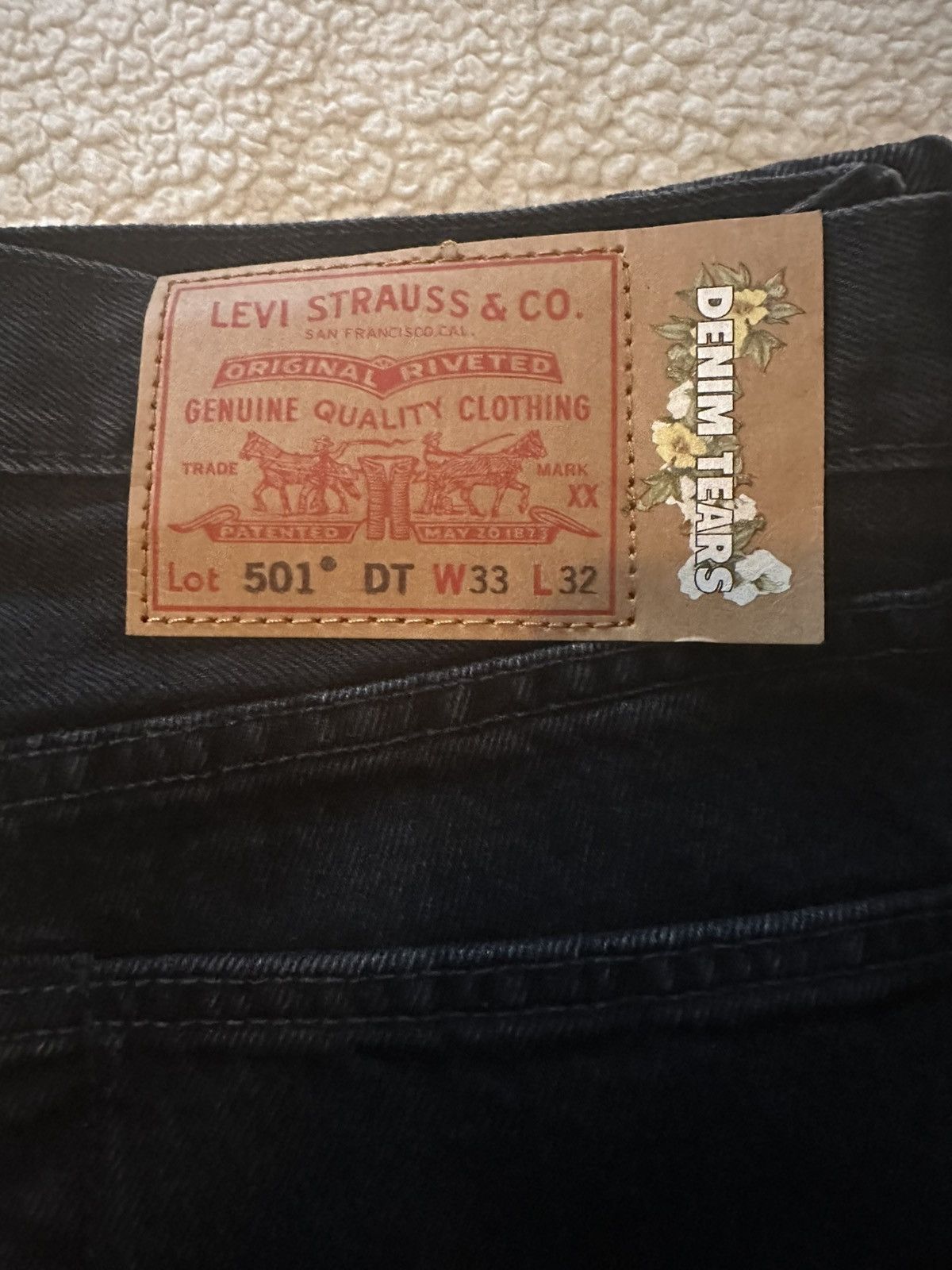 DENIM TEARS × Levi's DENIM TEARS x Levi’s Monochrome denim Size US 32 / EU 48 - 2 Thumbnail