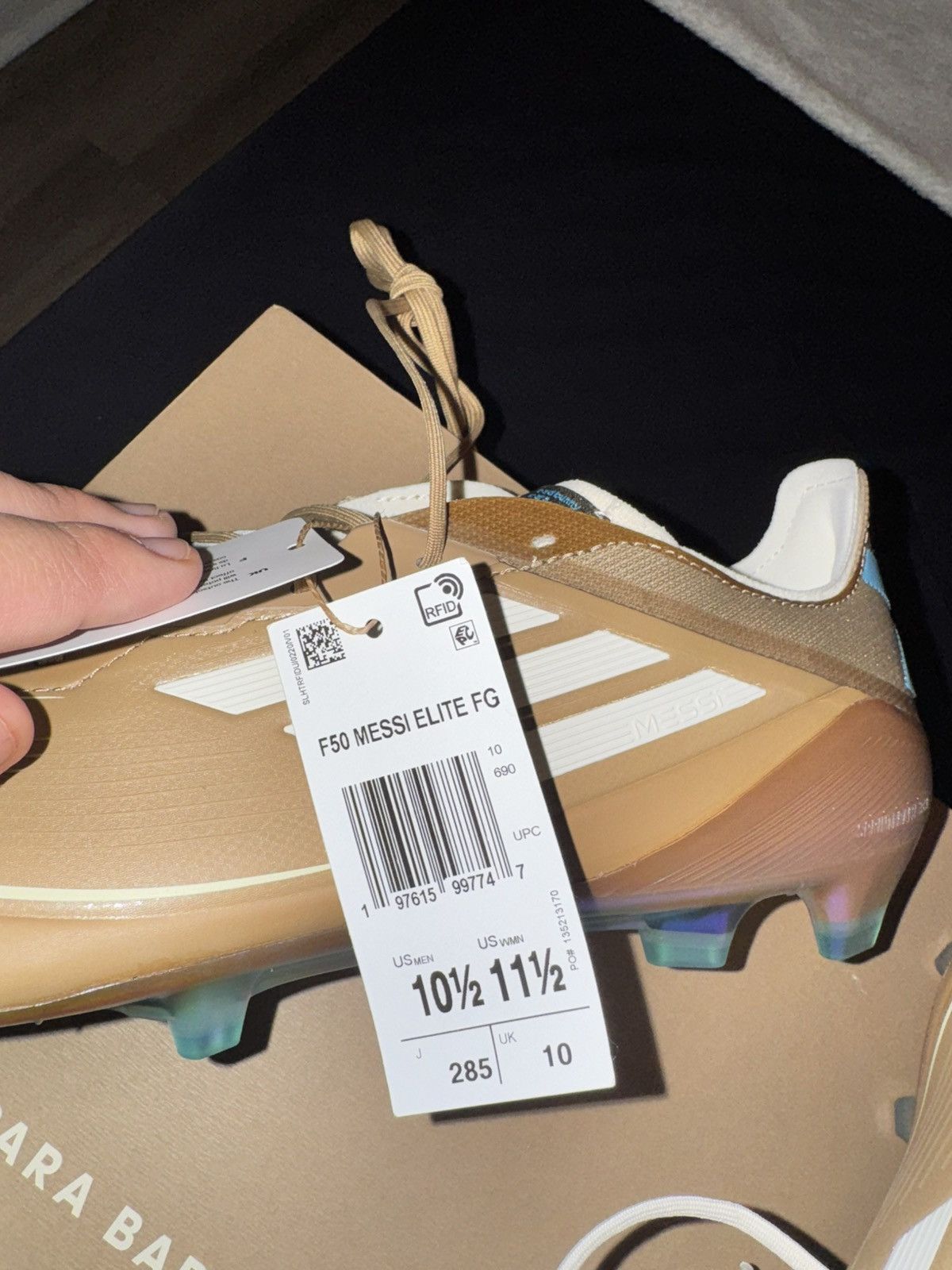 Other Adidas F50 Messi Elite FG Bad Bunny Football Cleats Brown Size US 10.5 / EU 43-44 - 13 Thumbnail
