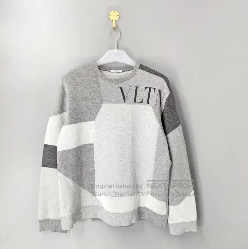 Valentino Valentino Gray Cotton Men's Sweatshirt . Size US M / EU 48-50 / 2 - 1 Thumbnail