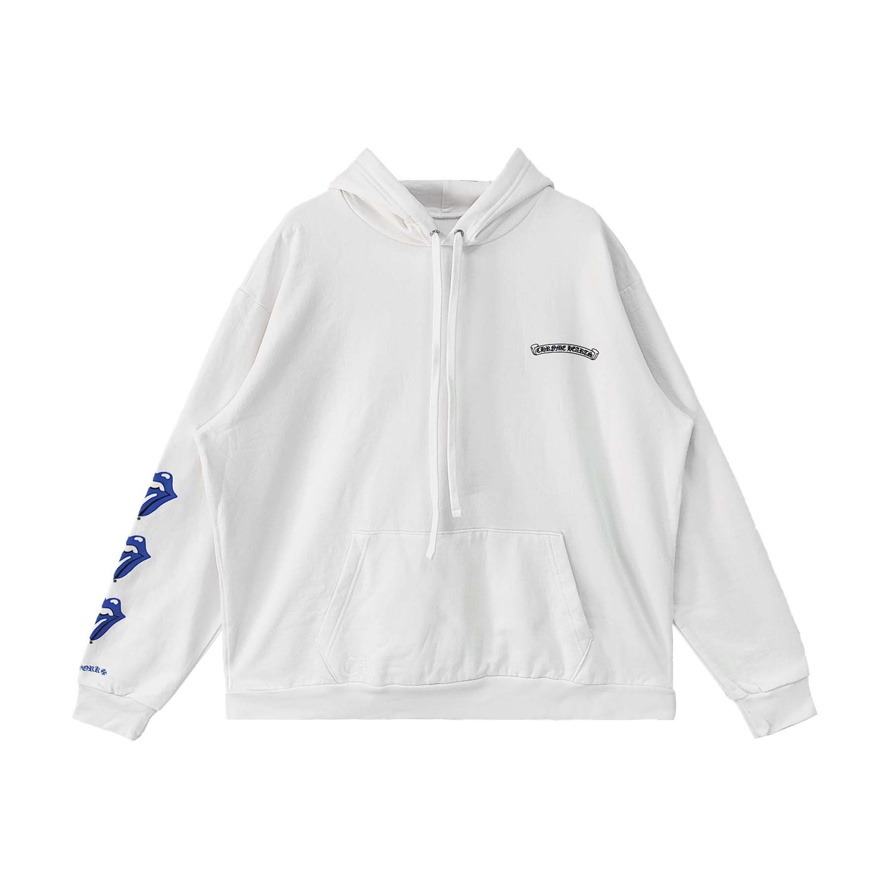 Chrome Hearts Rolling Stones New York Exclusive White Hoodie