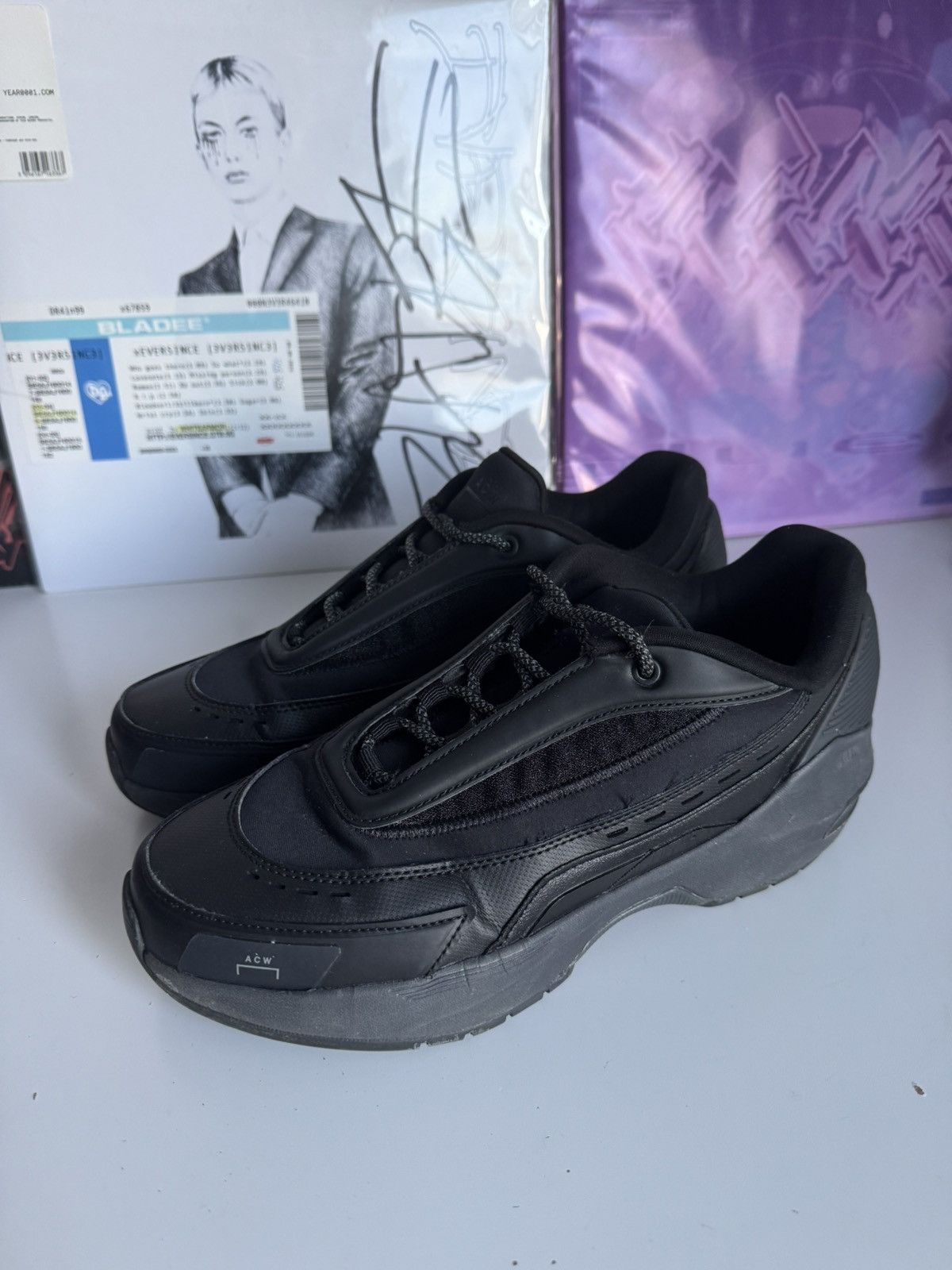 A-COLD-WALL* A-Cold-Wall Vector Low top Sneakers Black Luxury Archive Size US 8 / EU 41 - 1 Thumbnail