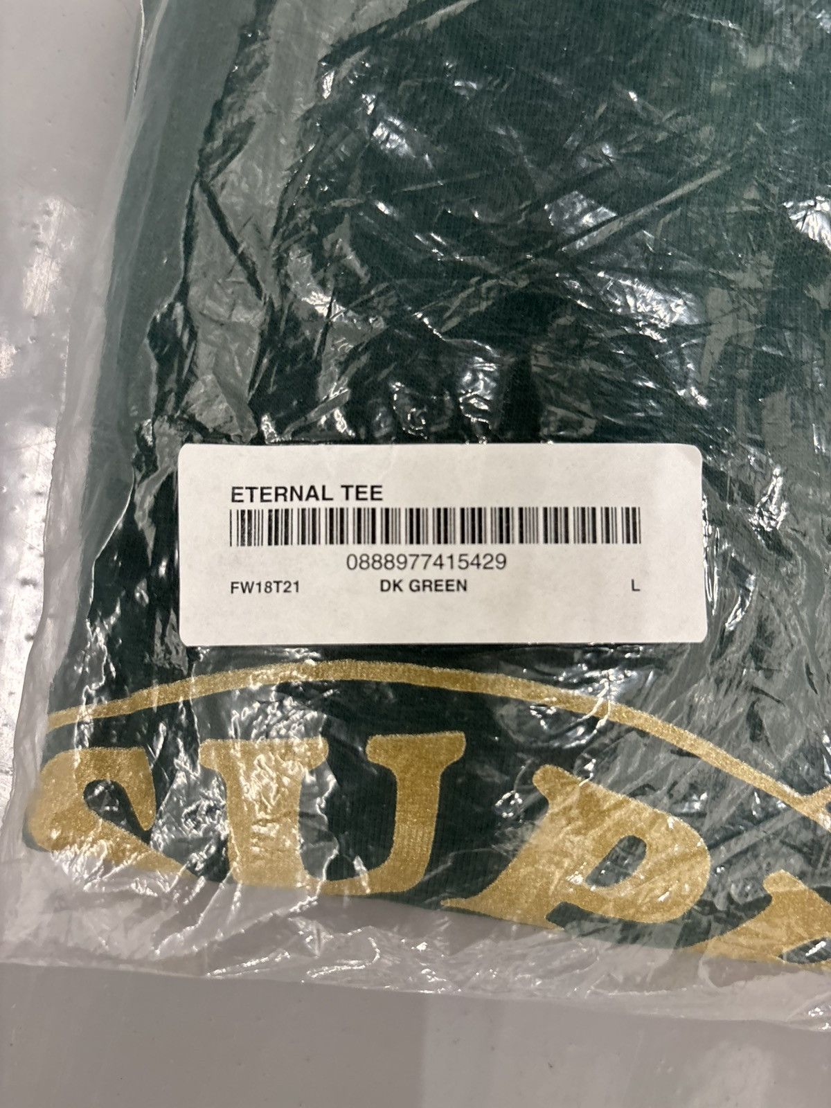 Supreme Supreme Eternal tee FW18 green Size US L / EU 52-54 / 3 - 3 Thumbnail