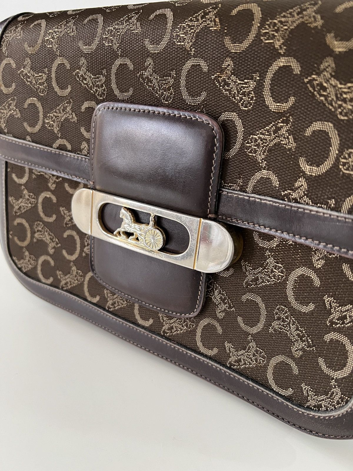 Celine × Vintage Celine macadam logo vintage box shoulder Size ONE SIZE - 9 Thumbnail