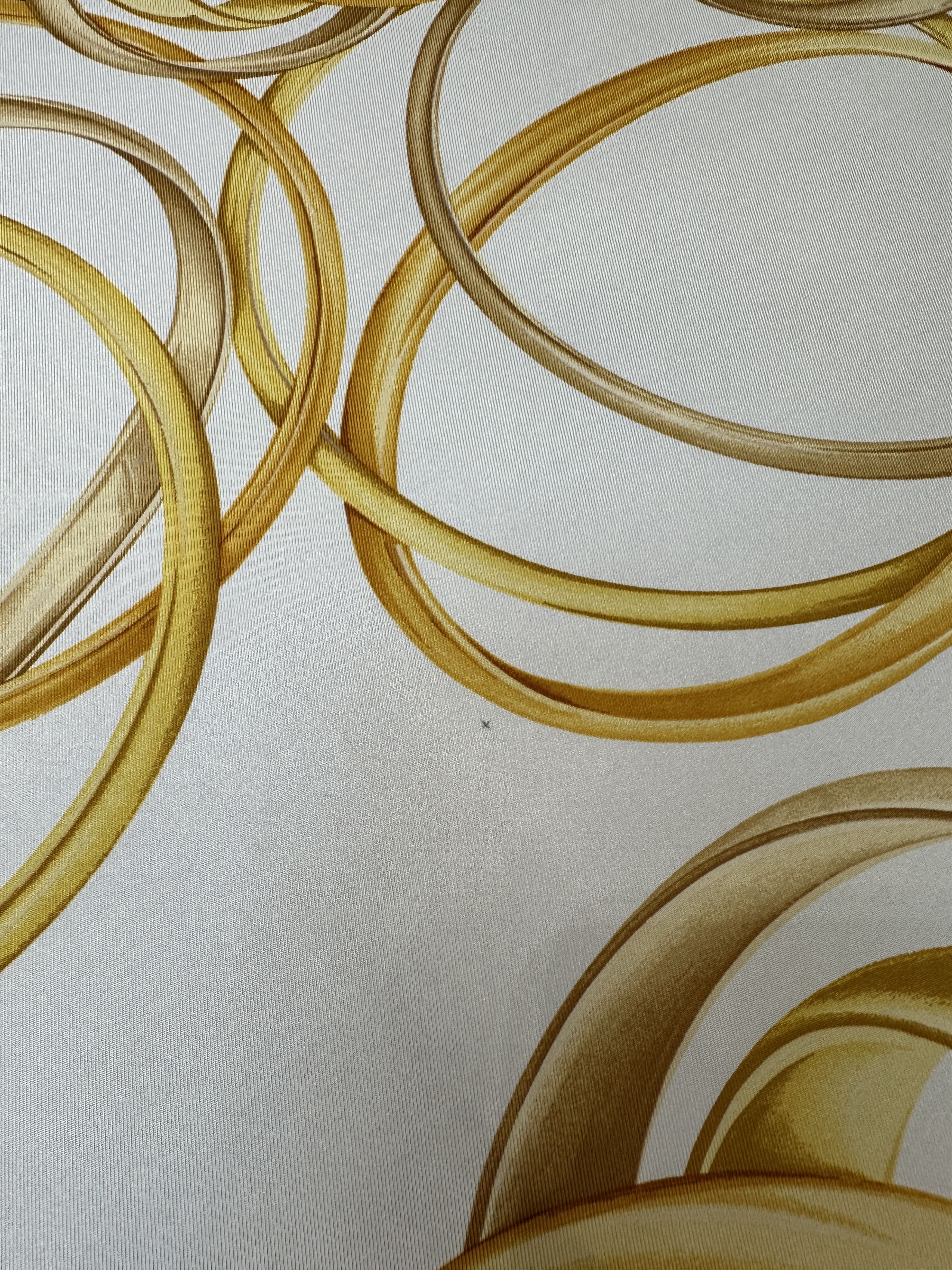 Cartier Cartier Silk Scarf 90 Interlocking Gold Rings Jewelry Size ONE SIZE - 7 Thumbnail