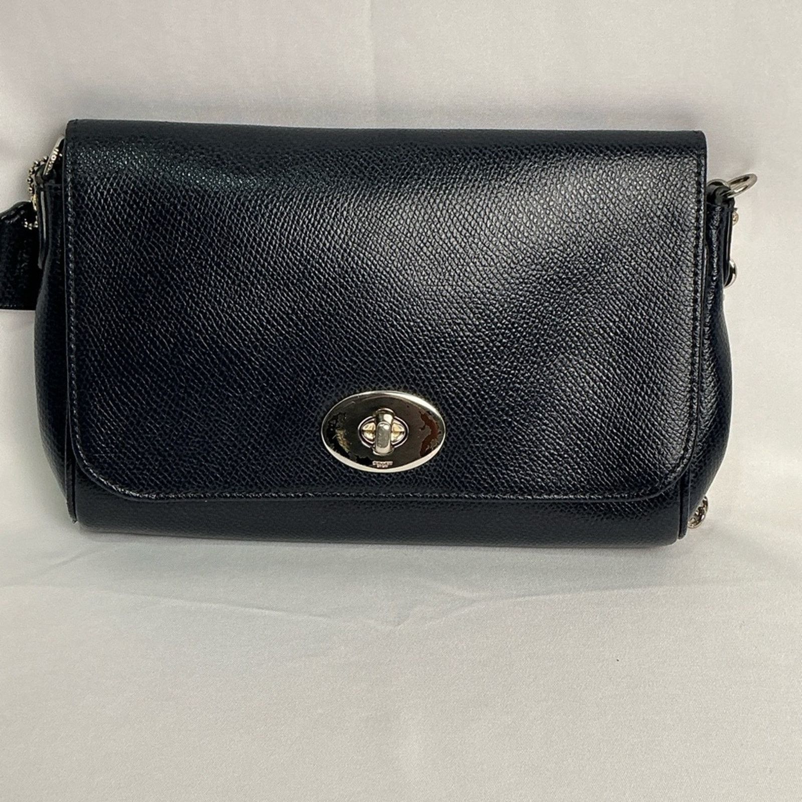 Coach Coach Mini Ruby Navy Blue Leather Crossbody 2 Straps 34604 Size ONE SIZE - 6 Thumbnail