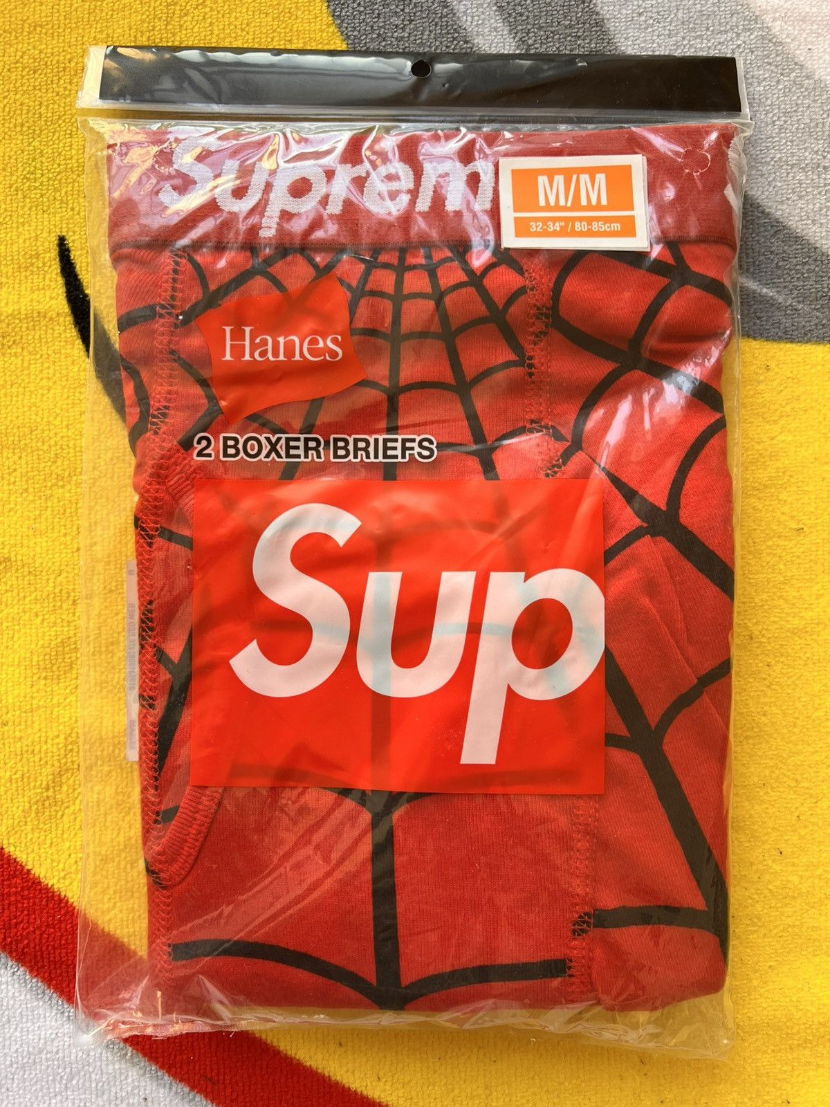 Supreme M Supreme Marvel Spider-Man Web Boxer Briefs hanes Pack Red Size US 32 / EU 48 - 1 Thumbnail