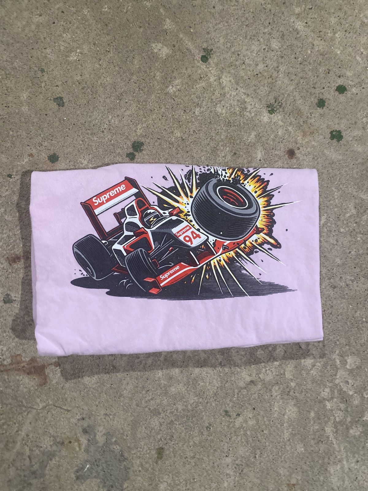 Japanese Brand × Supreme × Vintage Supreme Cotton Graphic Racing Tee Size US S / EU 44-46 / 1 - 4 Thumbnail