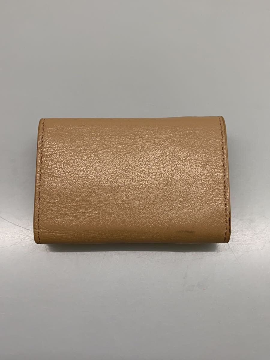 Balenciaga Balenciaga Leather Tri-Fold Wallet Beige Size ONE SIZE - 2 Thumbnail