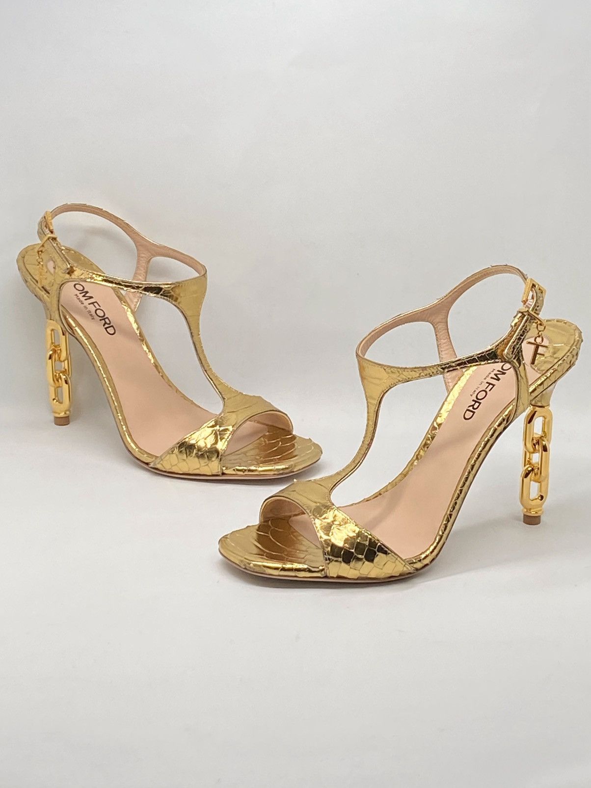 Tom Ford Tom Ford Stamped Python Galaxy 105mm Sandal size 37.5 Size US 7.5 / IT 37.5 - 1 Thumbnail