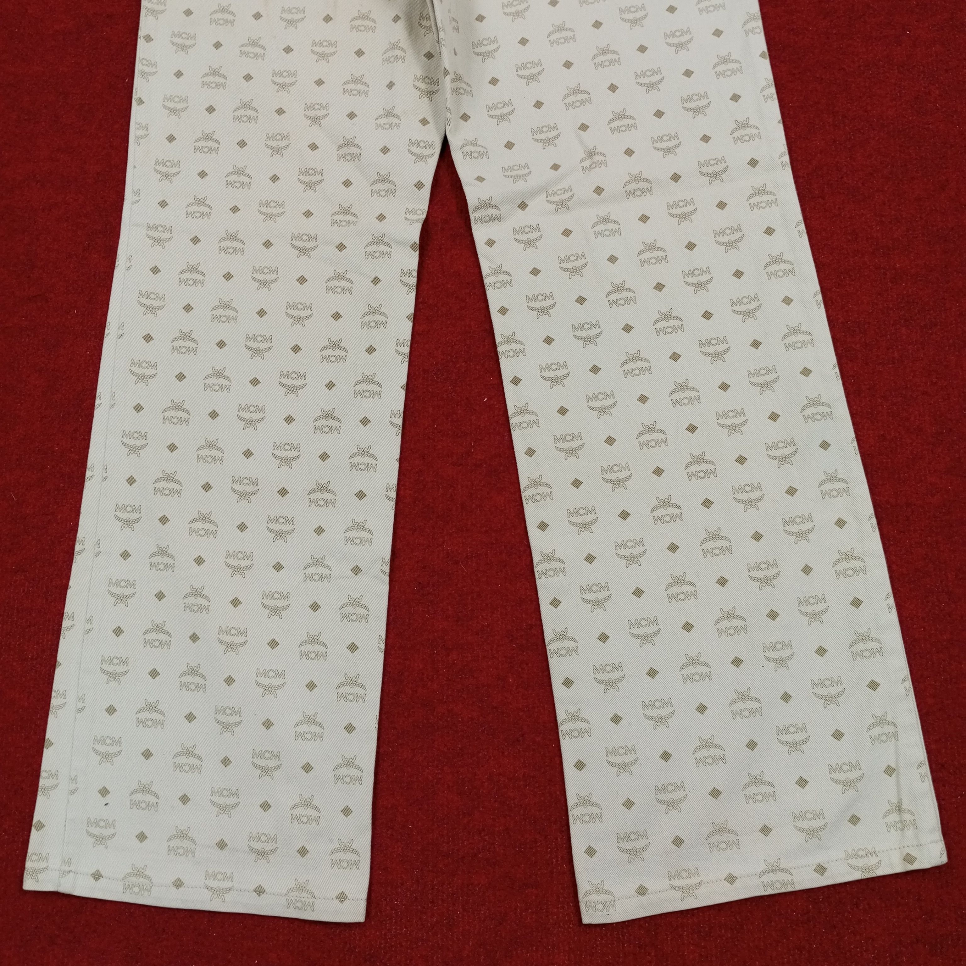 MCM × Vintage MCM Legere Luxury Fashion Brand Monogram Style Pants Size US 29 - 6 Thumbnail