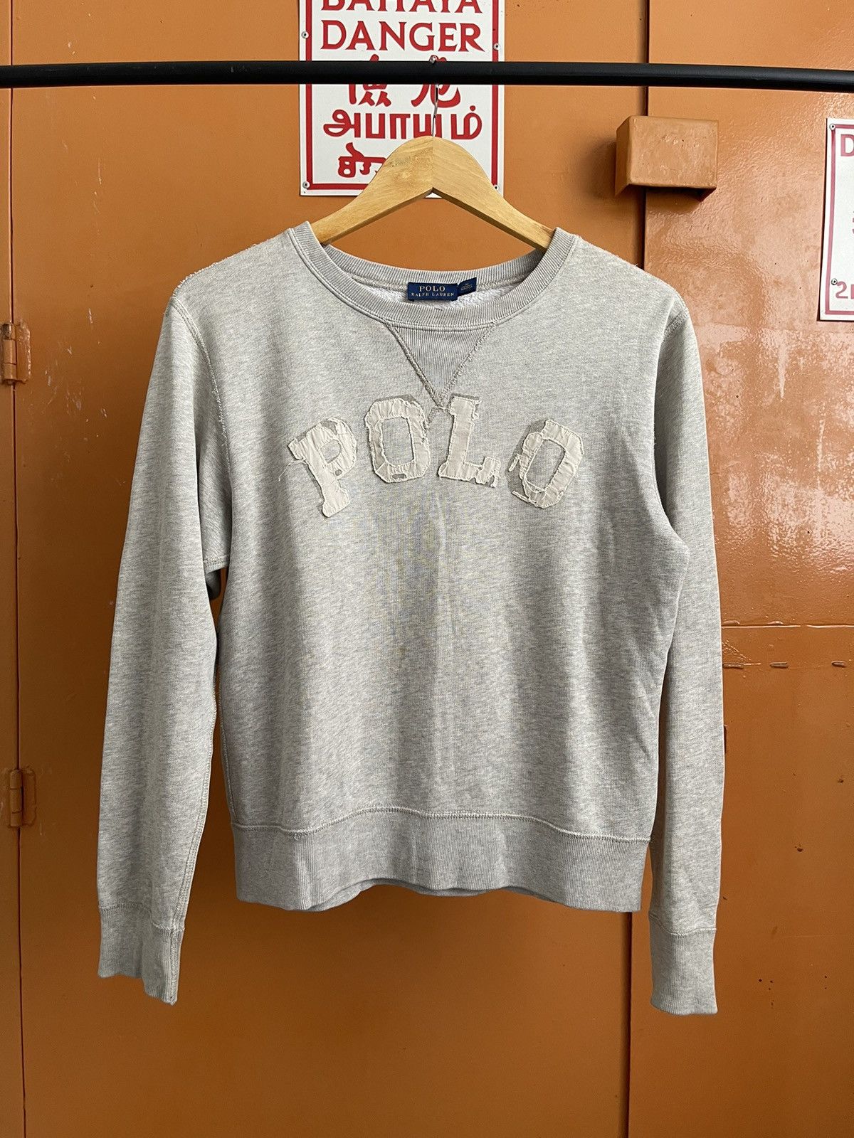 Polo Ralph Lauren Polo Distressed Logo Sweatshirt Size US M / EU 48-50 / 2 - 1 Thumbnail