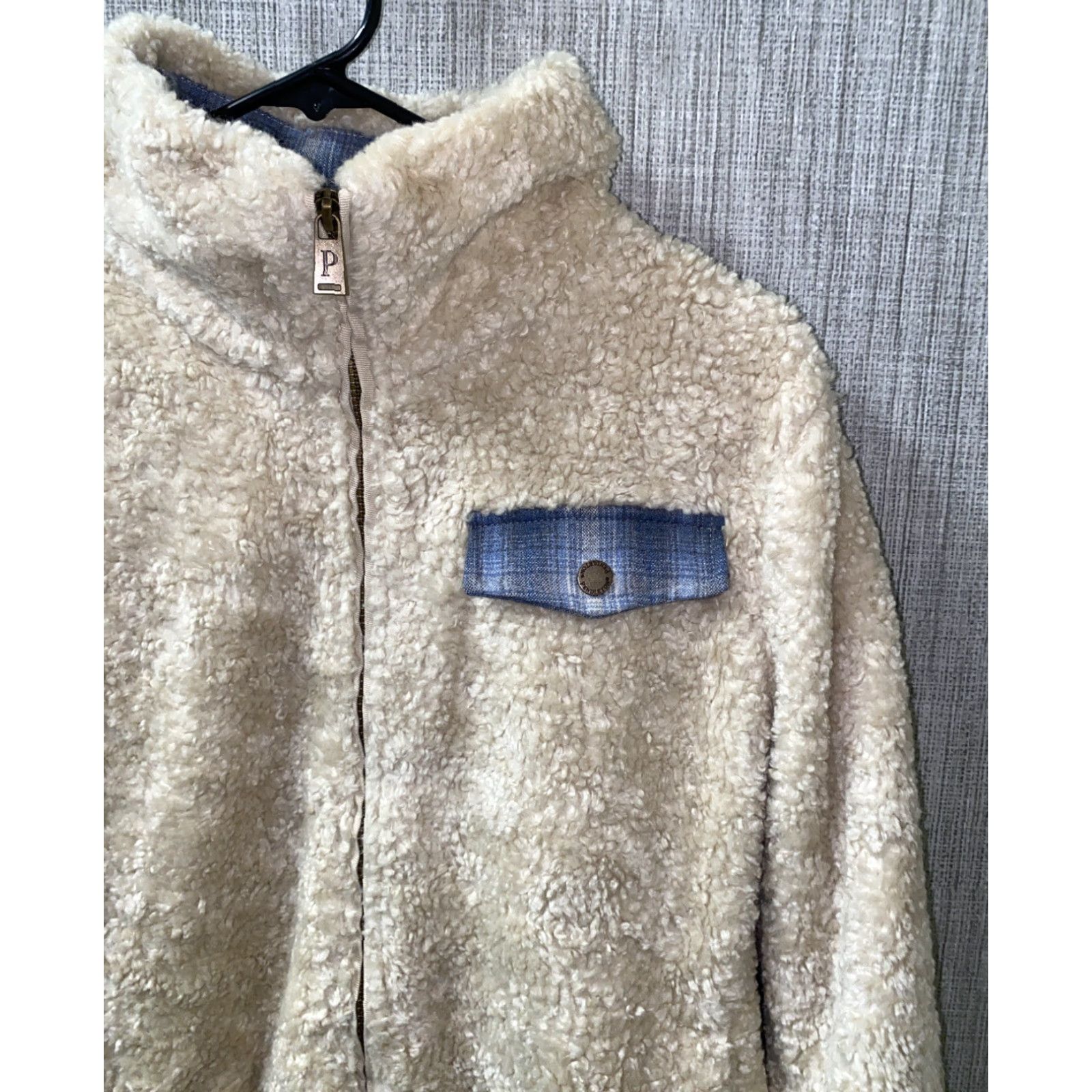 Pendleton Pendleton Womens Beige Fleece Jacket Full Zip Size M 21 In Armpit Woman Coat Warm Spring Autumn Size M / US 6-8 / IT 42-44 - 2 Thumbnail