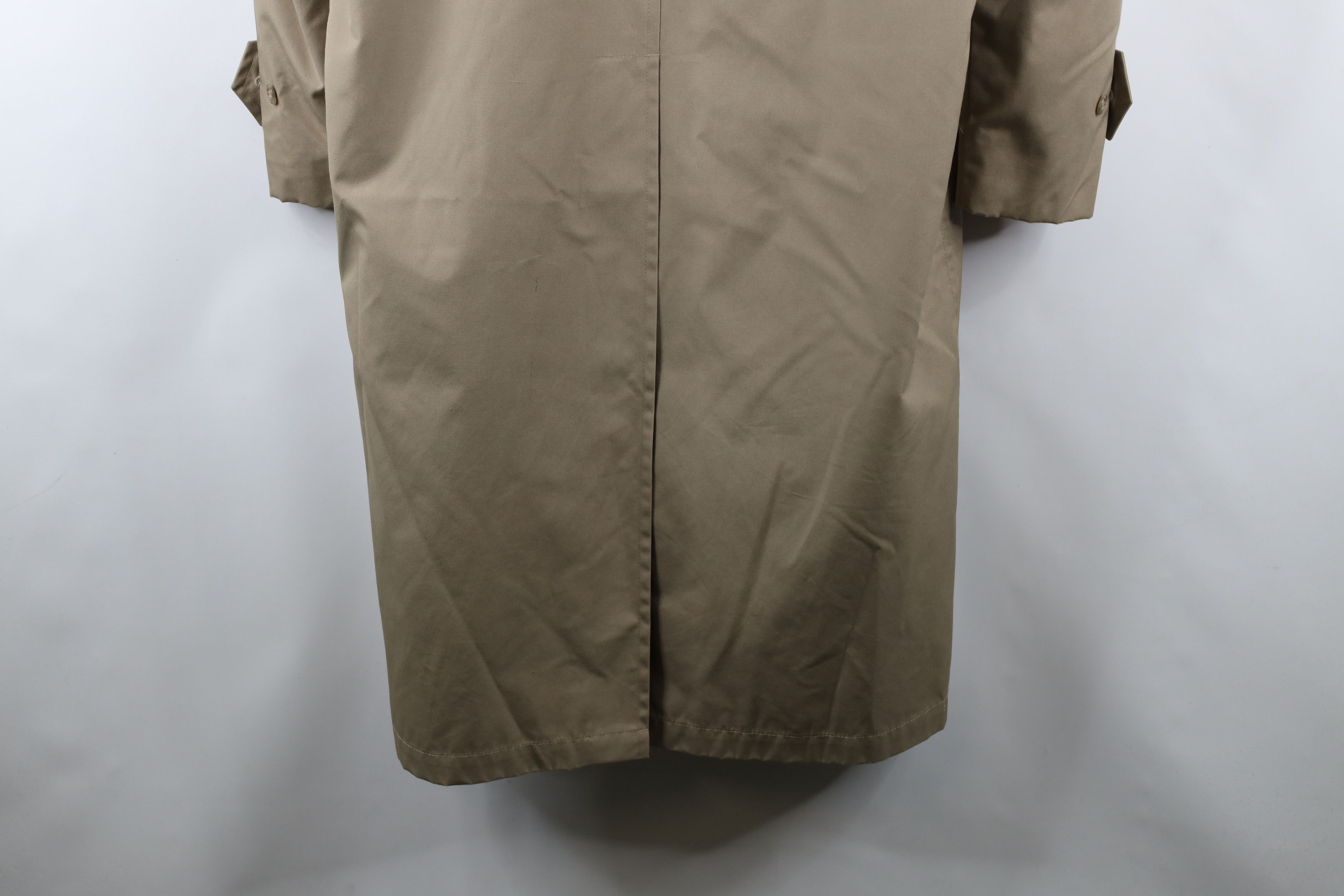 Vintage Vintage 90s Streetwear Lined Trench Coat Rain Jacket Beige Size US L / EU 52-54 / 3 - 17 Thumbnail