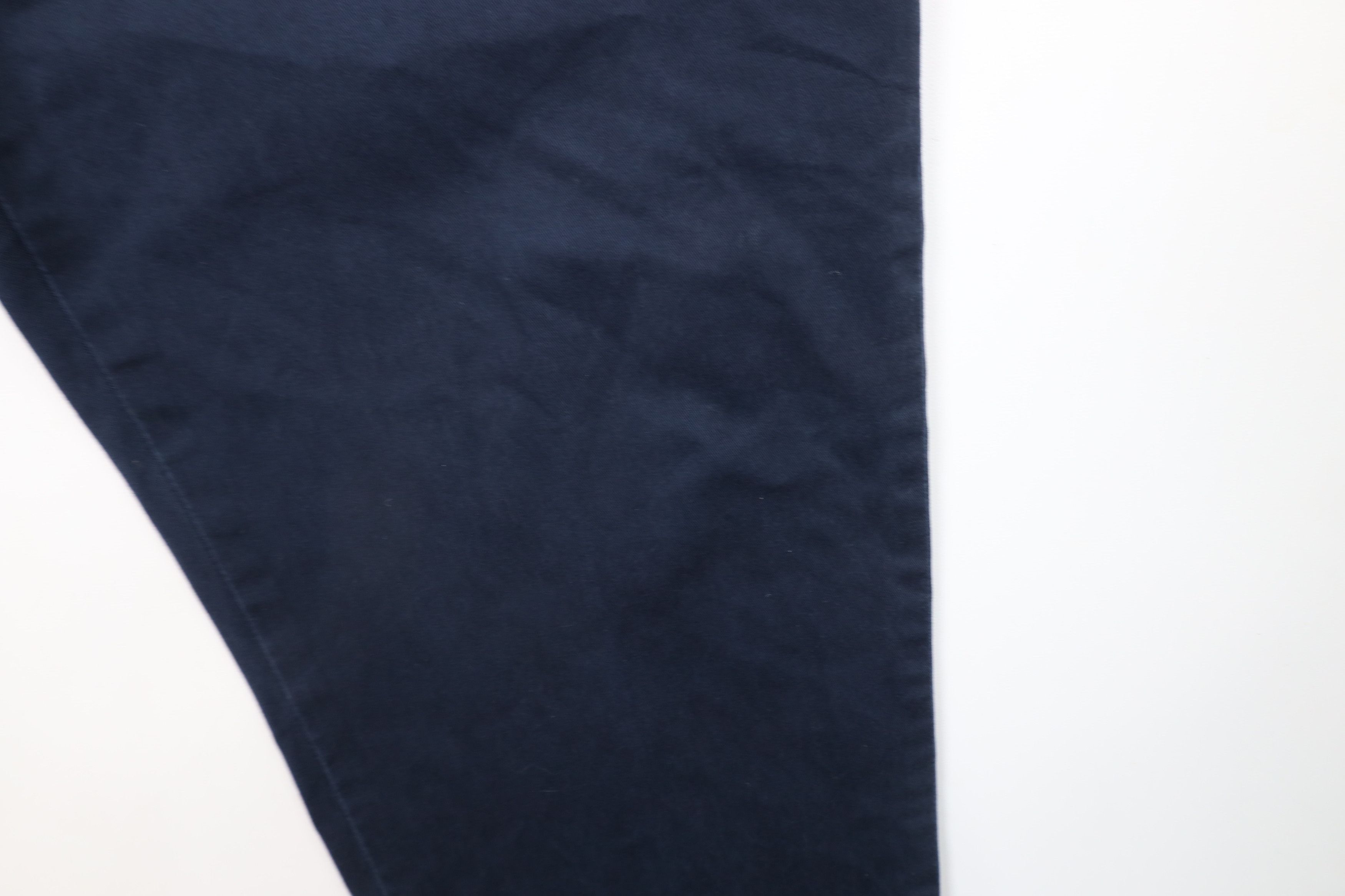 Ralph Lauren × Vintage Vintage 90s Ralph Lauren Wide Leg Chino Pants Navy Blue Size US 38 / EU 54 - 6 Thumbnail