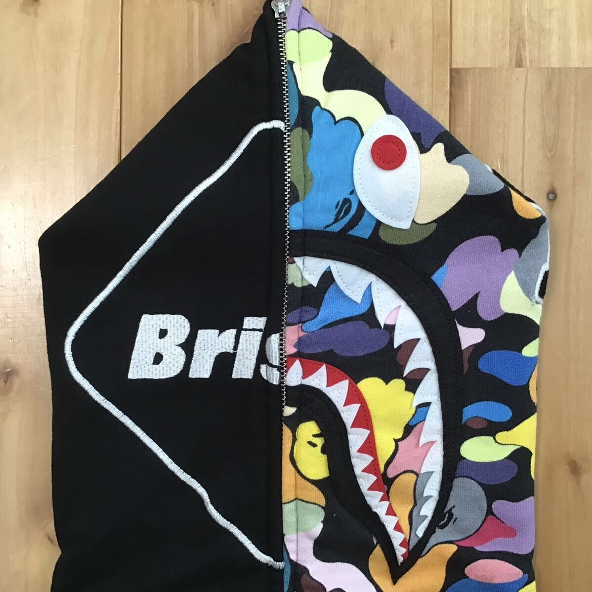 Bape × F.C.R.B BAPE × FCRB Shark full zip Hoodie multi camo a bathing ape Size US M / EU 48-50 / 2 - 3 Thumbnail