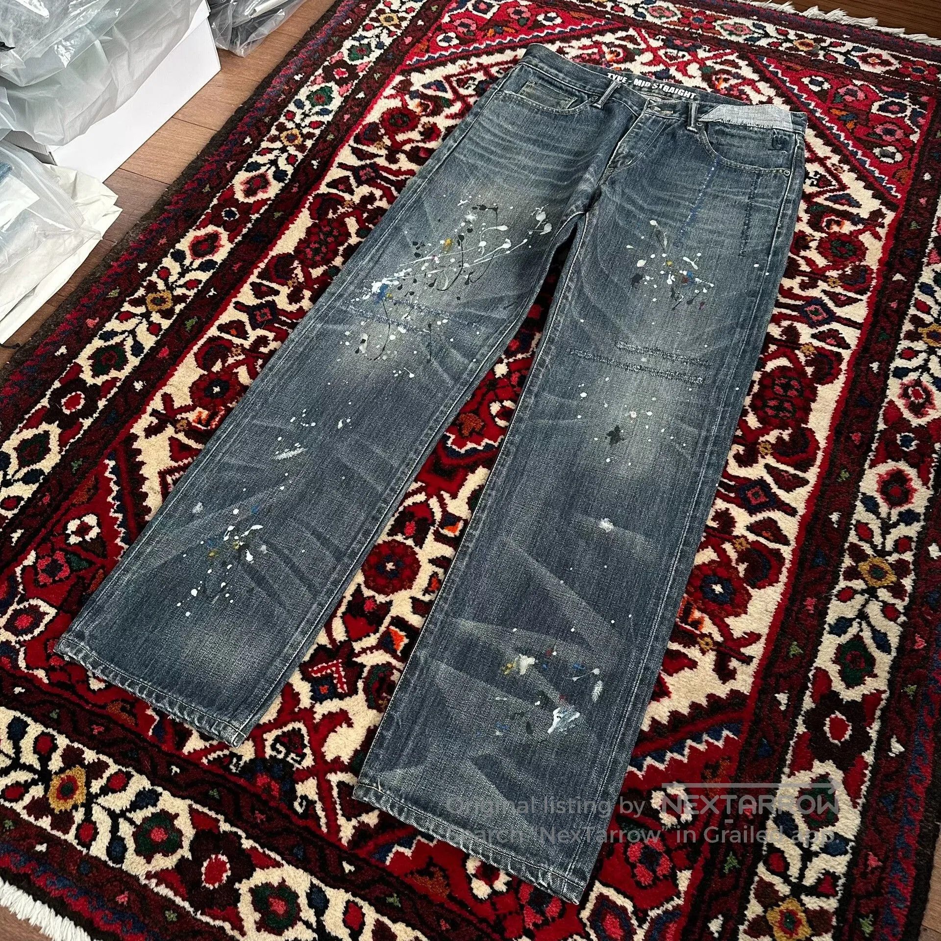 Neighborhood neighborhood splatter denim pants mid size. Size US 32 / EU 48 - 5 Thumbnail